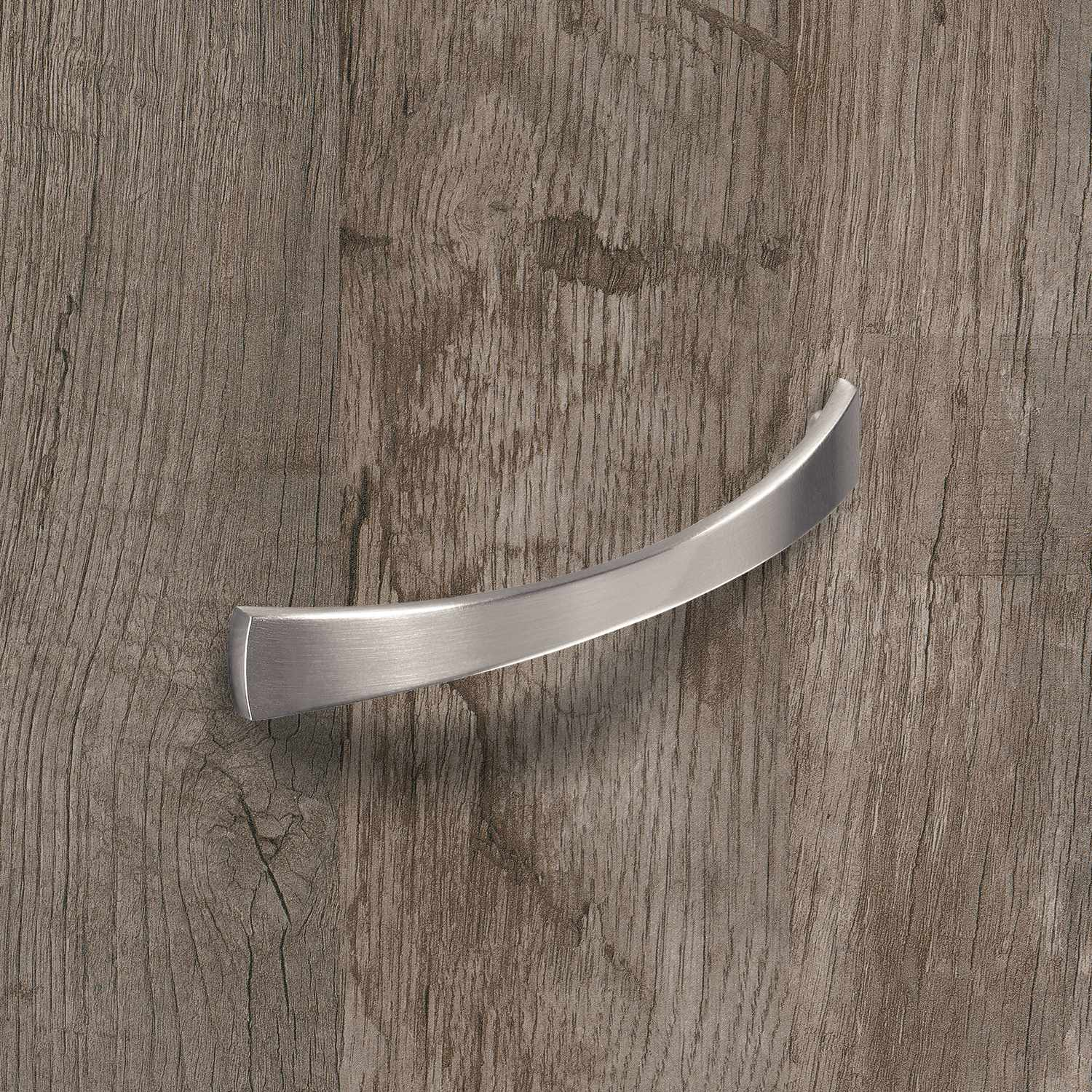 Greep Parma, boorafstand 128, L 138 mm, B 17 mm, H 25 mm, roestvrij staal finish geborsteld