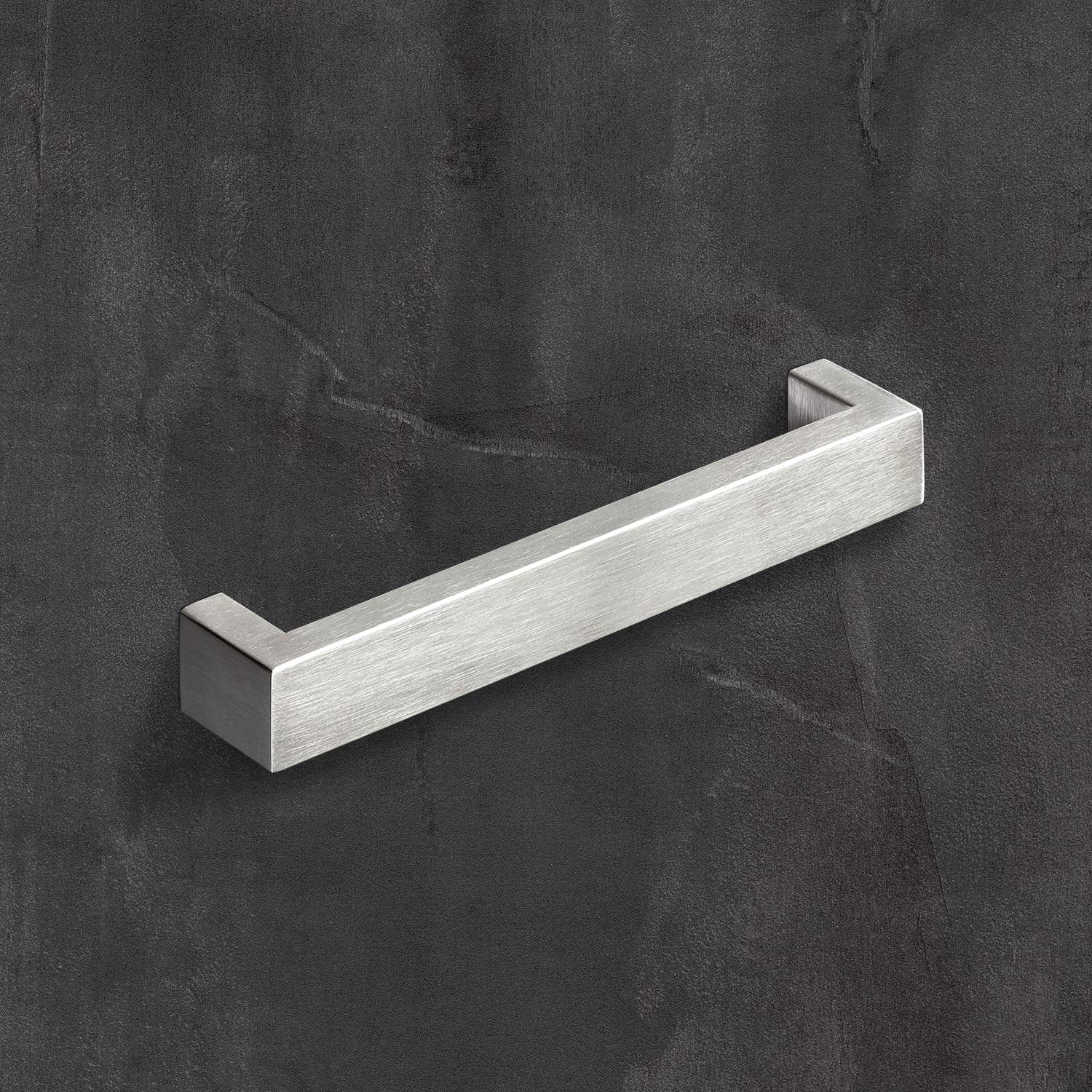 Greep Ponte, boorafstand 192, L 205 mm, B 25 mm, H 37 mm, roestvrij staal geborsteld