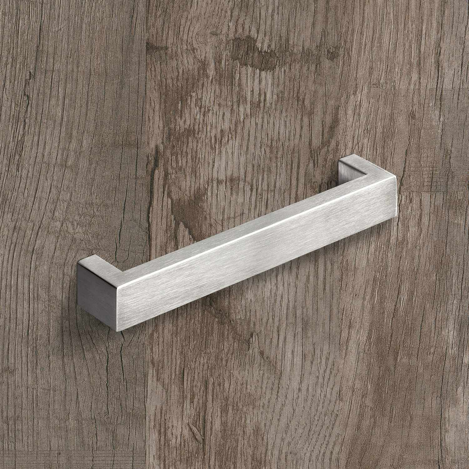 Greep Ponte, boorafstand 192, L 205 mm, B 25 mm, H 37 mm, roestvrij staal geborsteld