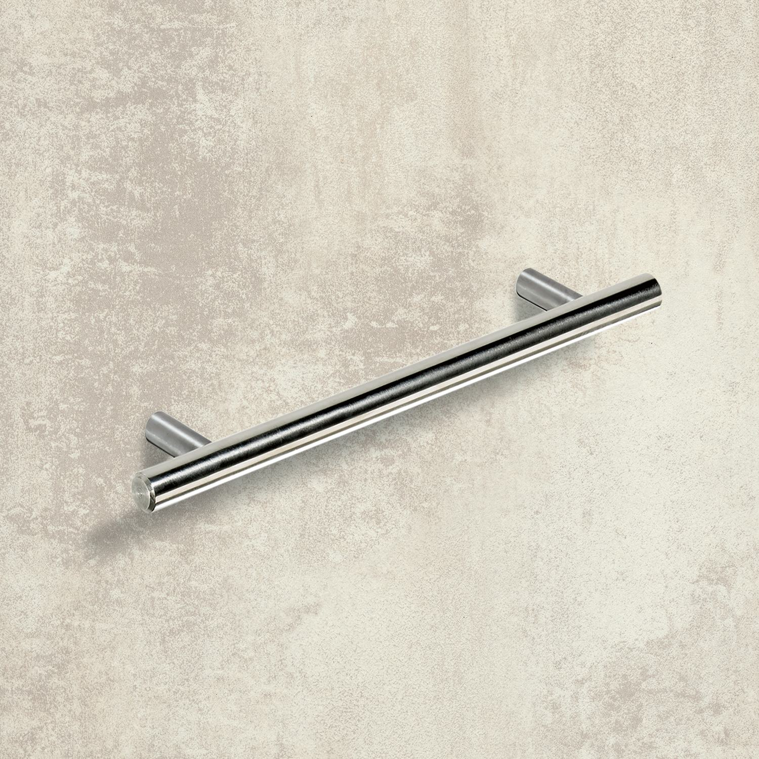 stanggreep Salvia, boorafstand 192, L 252 mm, H 35 mm, ø 10 mm, roestvrij staal geborsteld