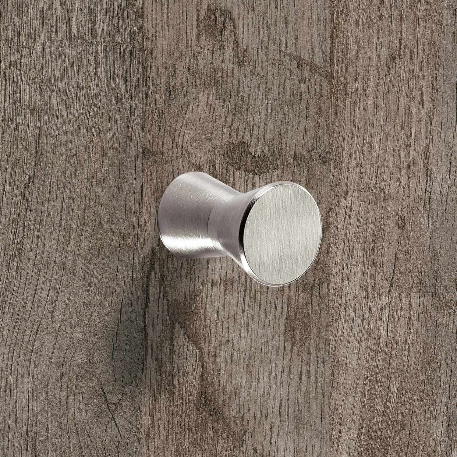 Knop Sion, H 23 mm, ø 16 mm, roestvrij staal geborsteld