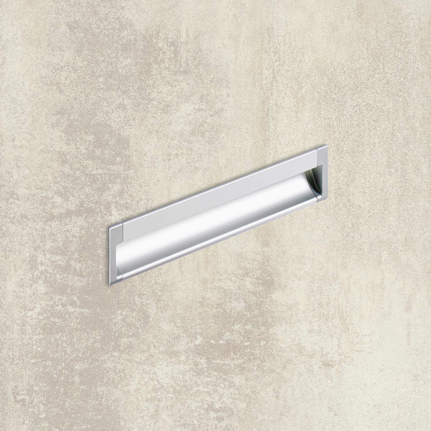 greep om in te laten Spira, L 2000 mm, B 43 mm, H 17.5 mm, Aluminium geëloxeerd