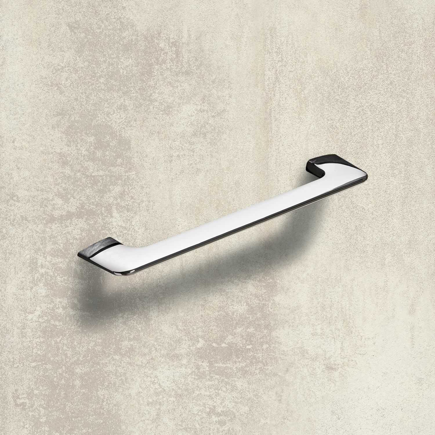 Greep Suasa, boorafstand 160, L 202 mm, B 8 mm, H 38 mm, glans verchroomd
