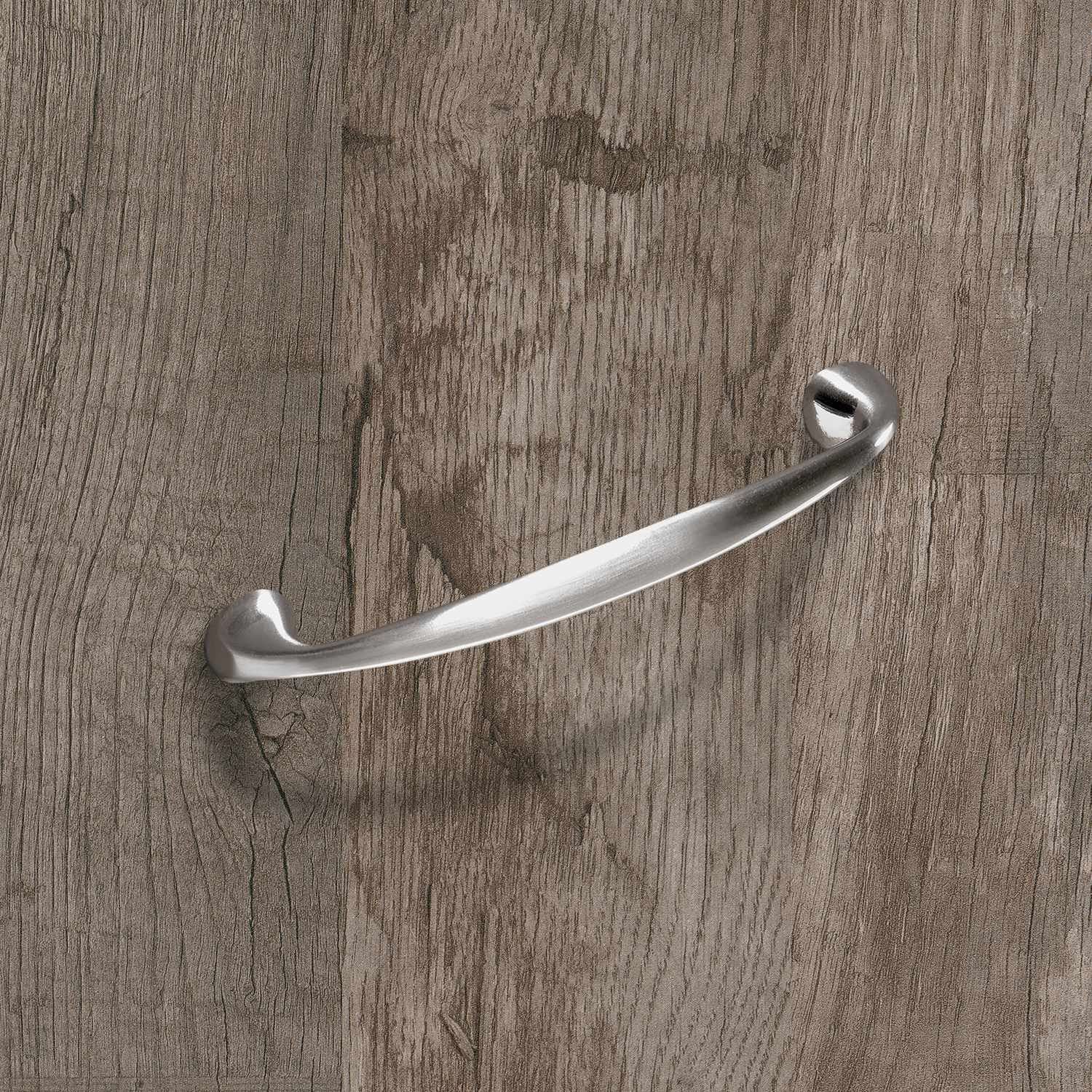 Greep Terranda, boorafstand 96, L 112 mm, B 12 mm, H 24 mm, roestvrij staal finish geborsteld