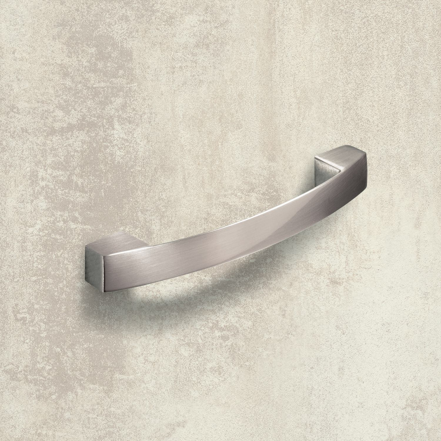 Greep Vantania, boorafstand 128, L 144 mm, B 14 mm, H 27 mm, roestvrij staal finish geborsteld