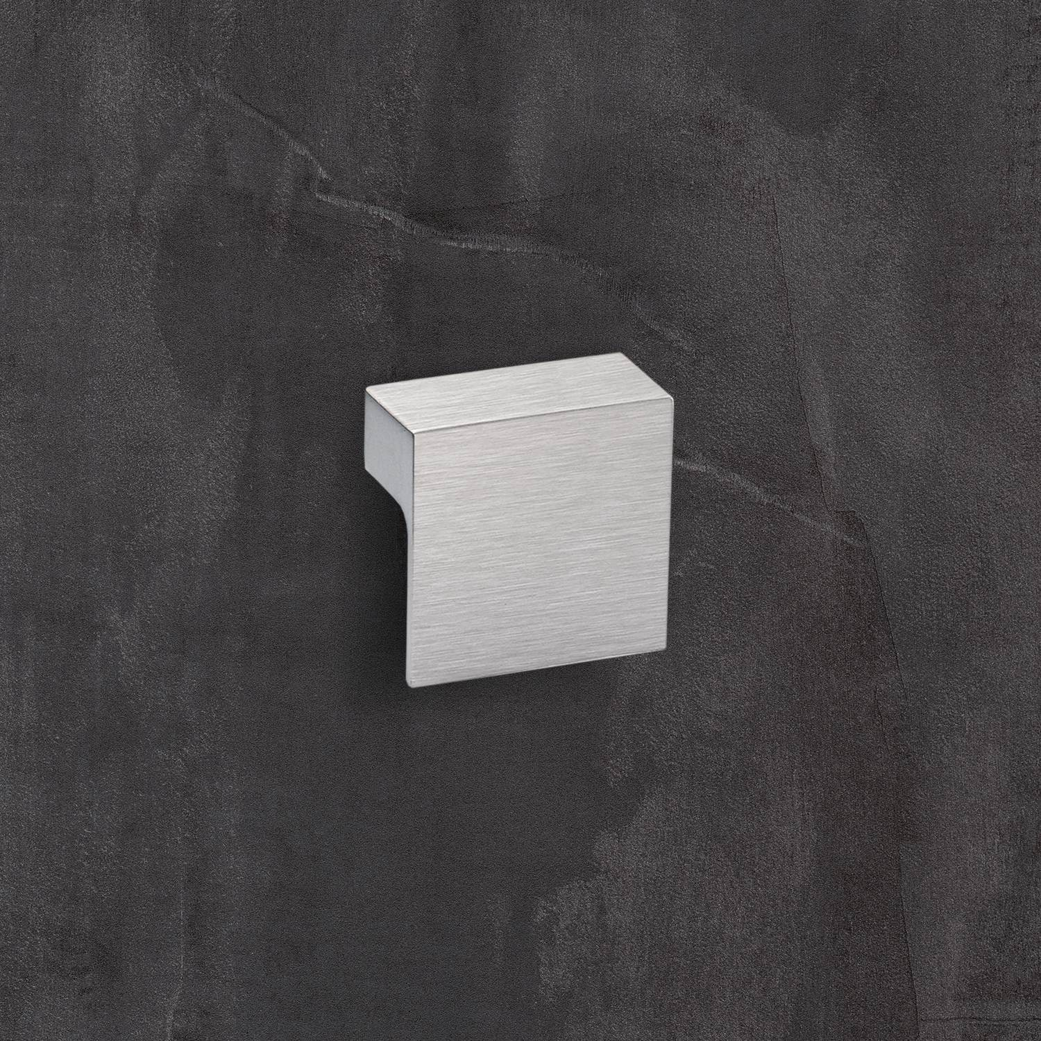Greep Venusia, boorafstand 32, L 60 mm, B 60 mm, H 21 mm, roestvrij staal finish geborsteld