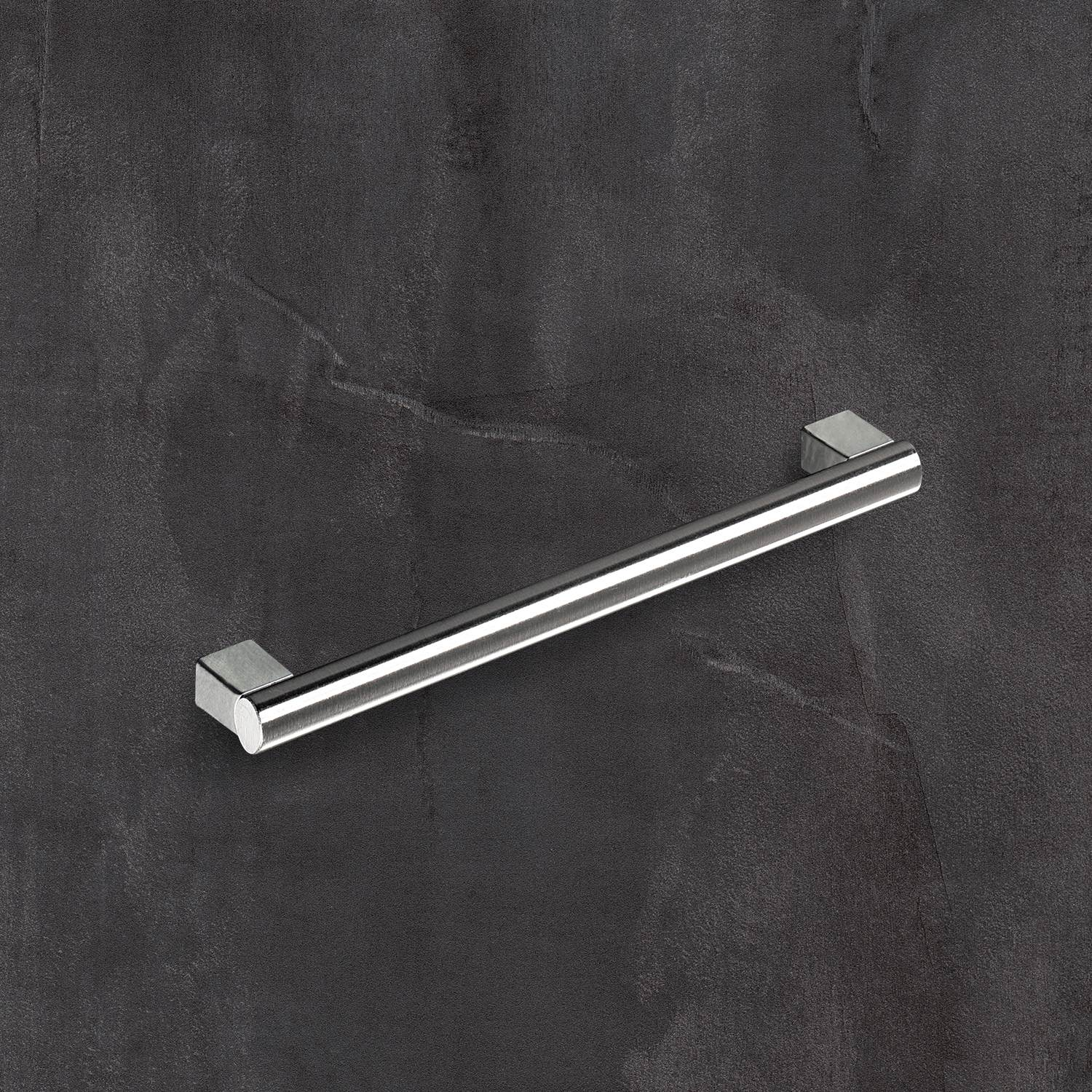 Greep Vieste, boorafstand 128, L 152 mm, H 30 mm, ø 12 mm, roestvrij staal finish geborsteld