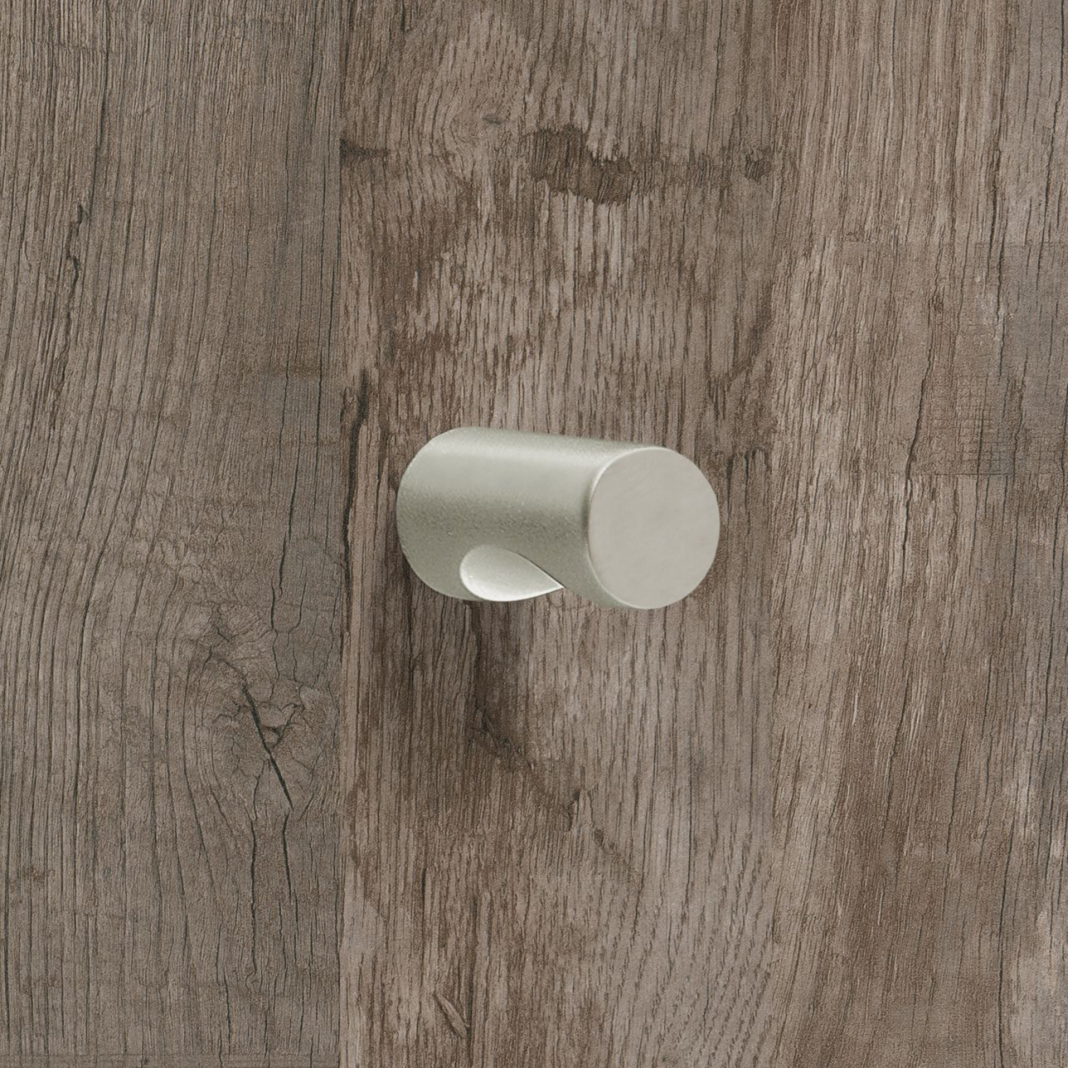 Knop Almus, H 23 mm, ø 12 mm, Mat vernikkeld