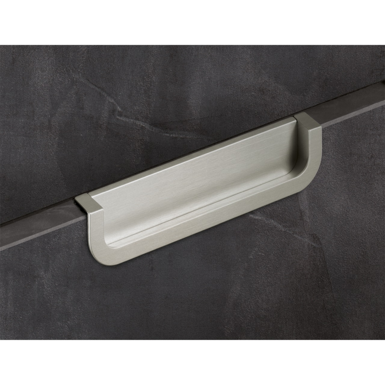 greep om in te laten Athena, boorafstand 160, L 170 mm, B 19 mm, H 36 mm, roestvrij staal finish geborsteld