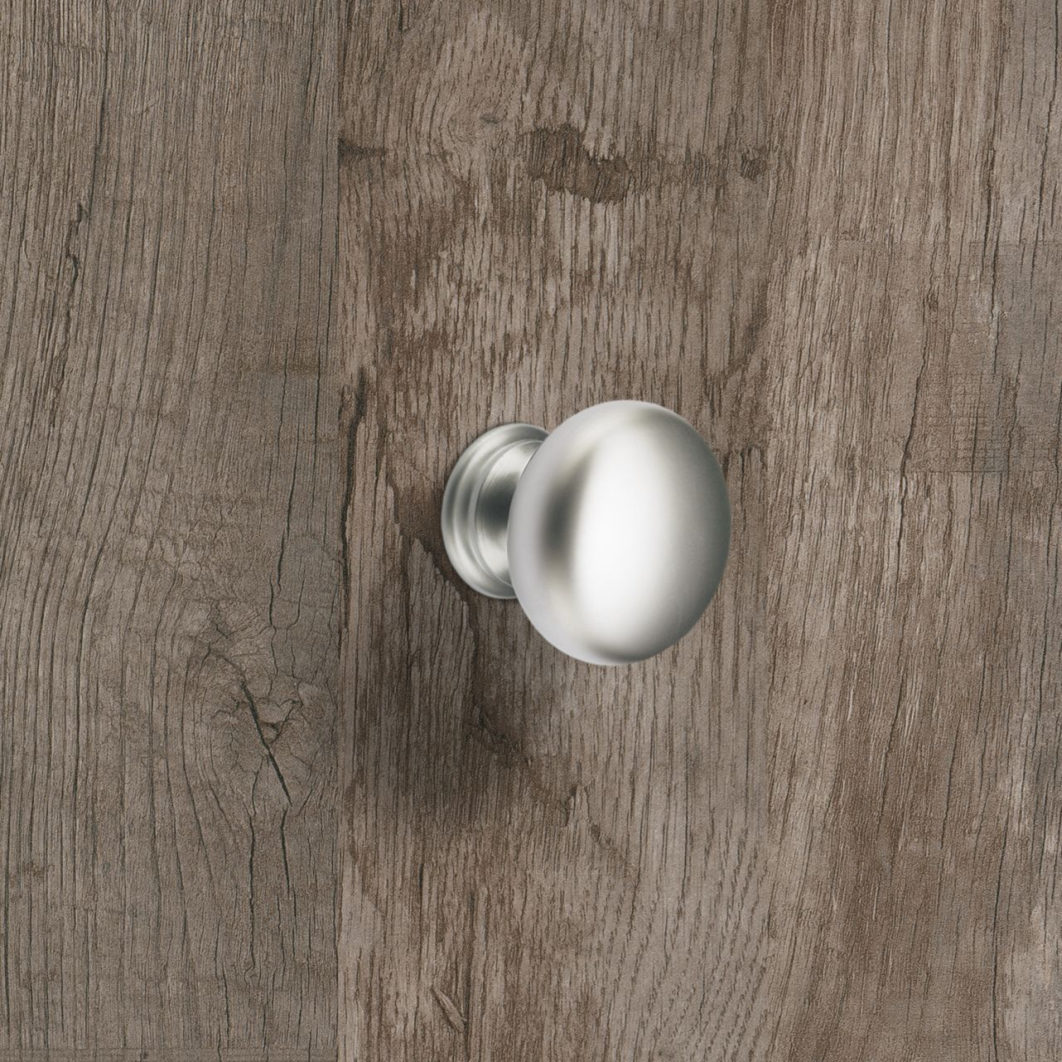 Knop Cirpi, H 27 mm, ø 30 mm, Mat verchroomd
