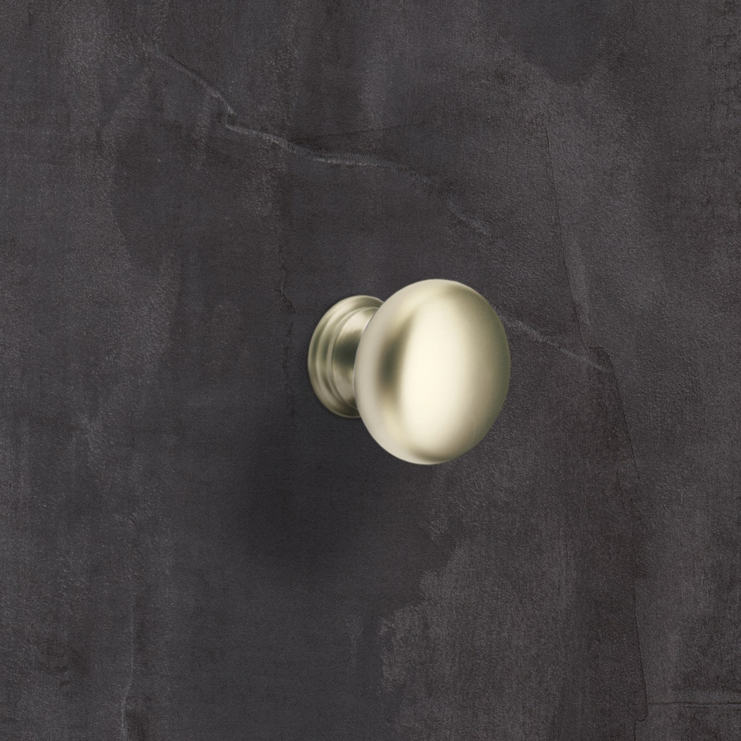 Knop Cirpi, H 27 mm, ø 30 mm, Mat vernikkeld