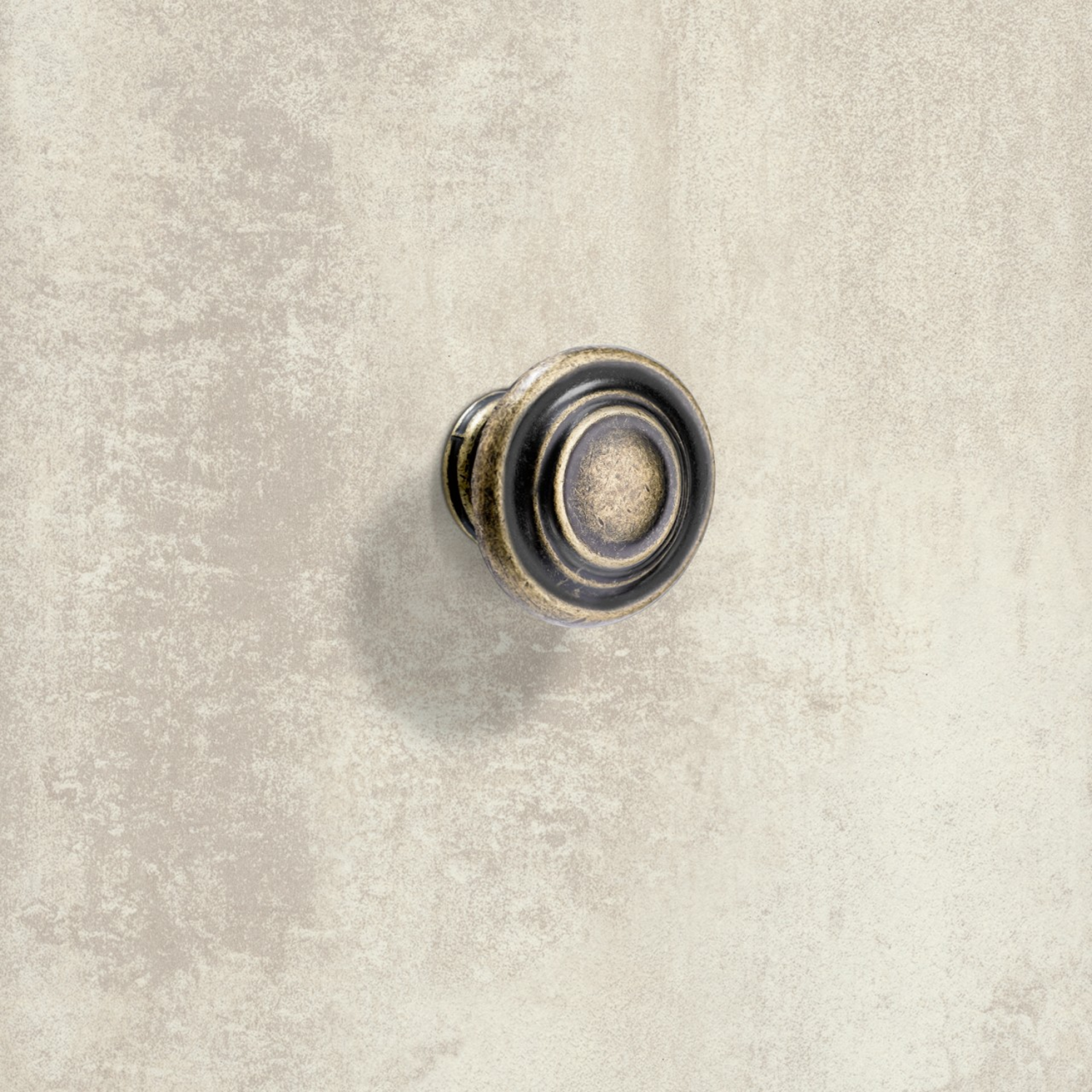 Knop Essa, H 25 mm, ø 32 mm, messingkleurig antiek