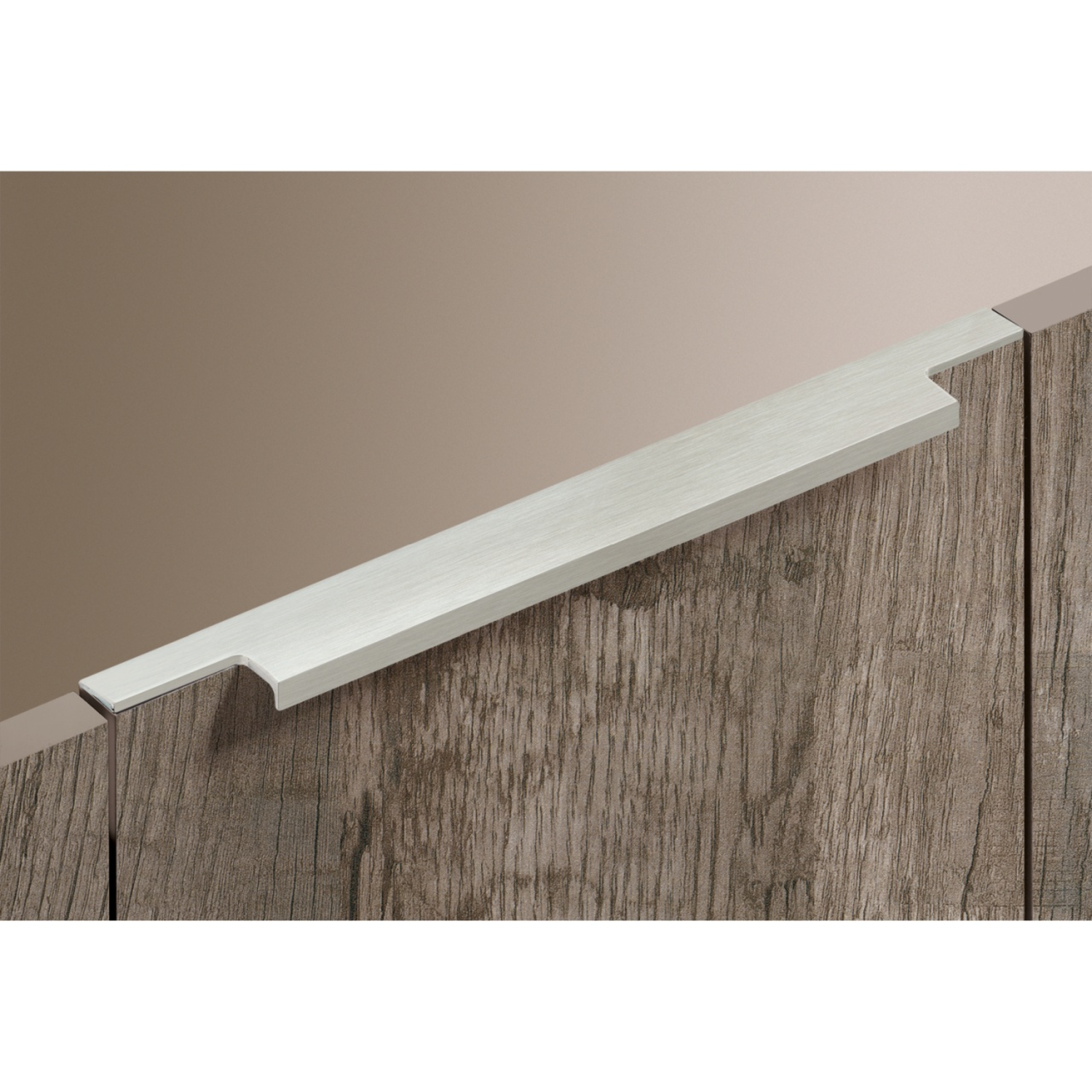 Greeplijst Lamezia, L 1195 mm, B 39 mm, roestvrij staal finish geborsteld