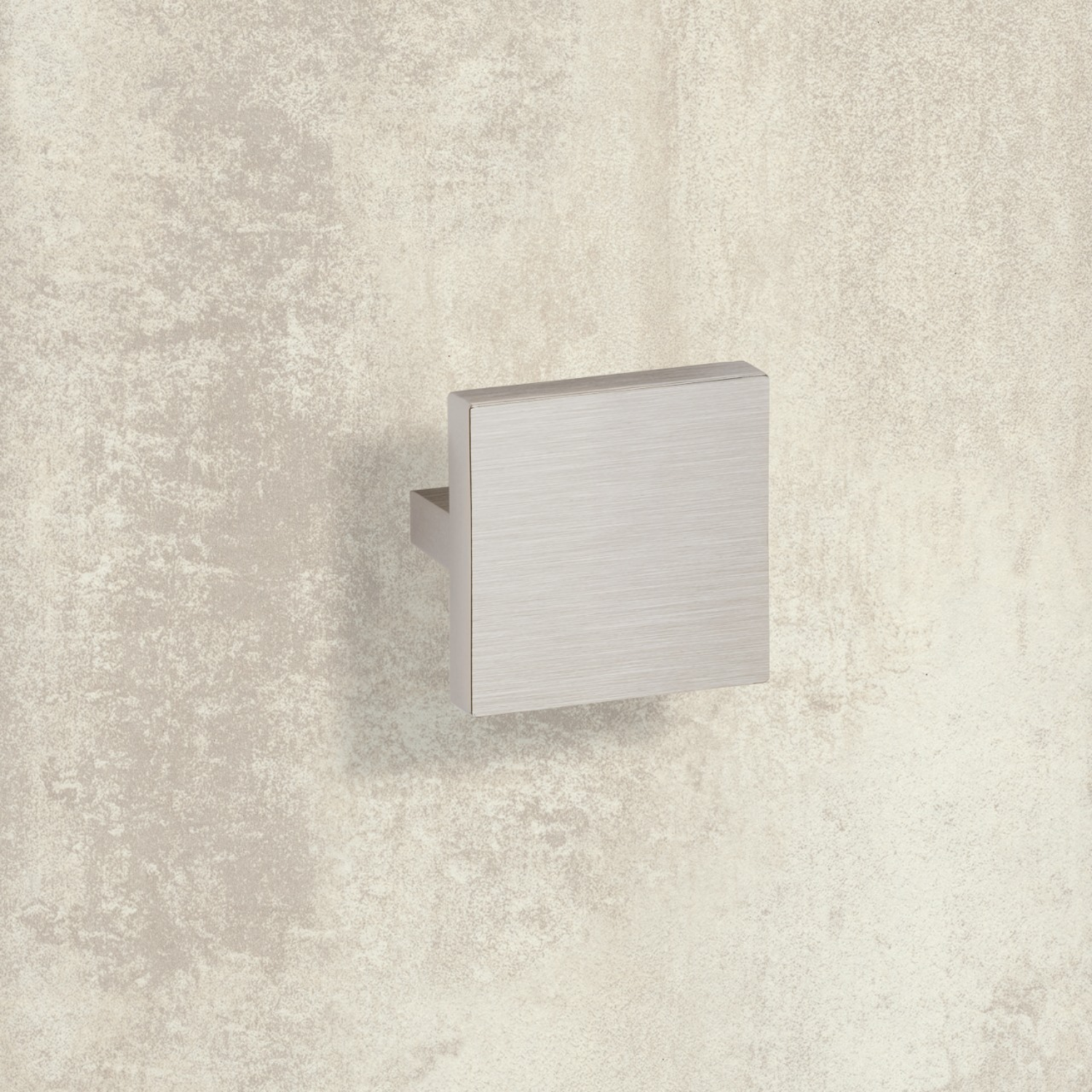Greep Messana, boorafstand 32, L 42 mm, B 42 mm, H 25 mm, roestvrij staal finish geborsteld