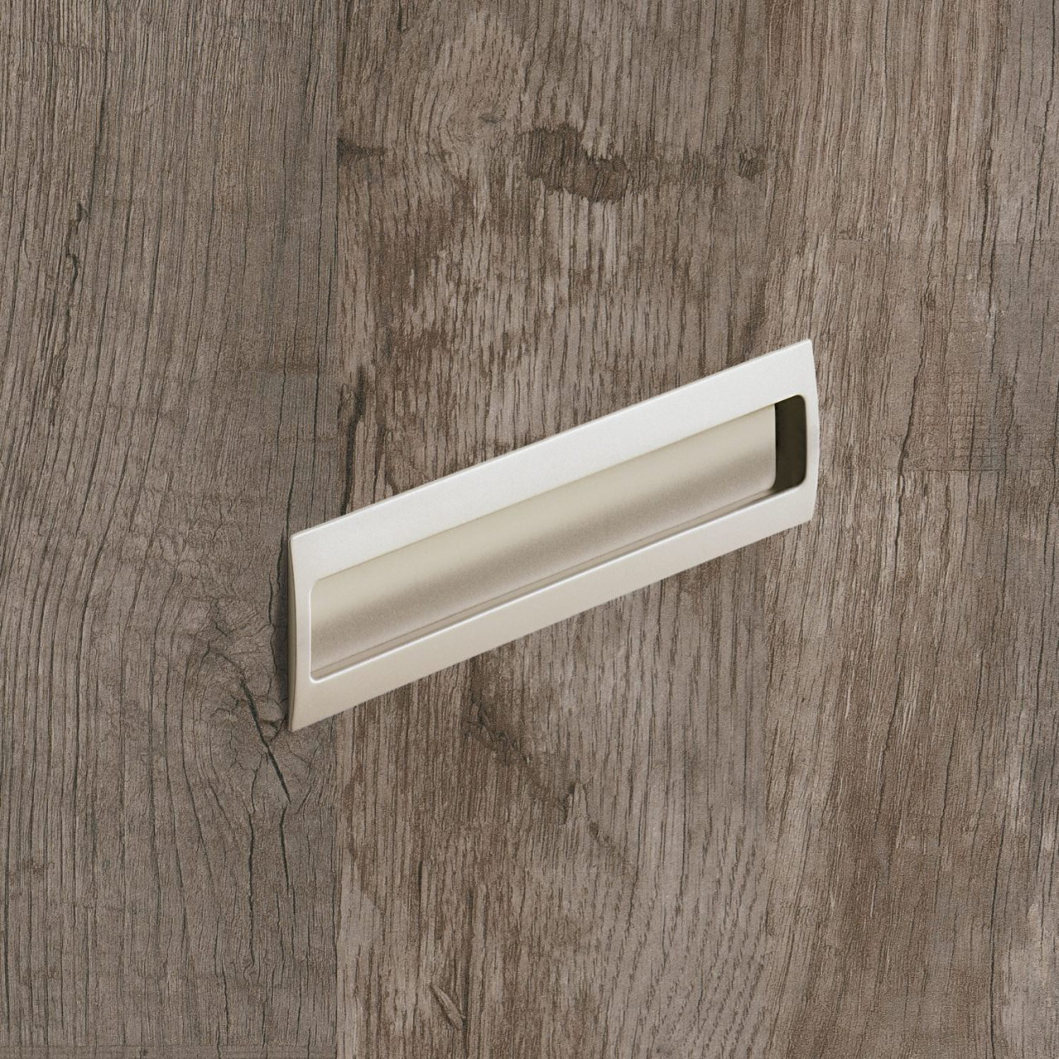 greep om in te laten Misnia, boorafstand 160, L 180 mm, B 54 mm, H 18.5 mm, Vernikkeld mat finish