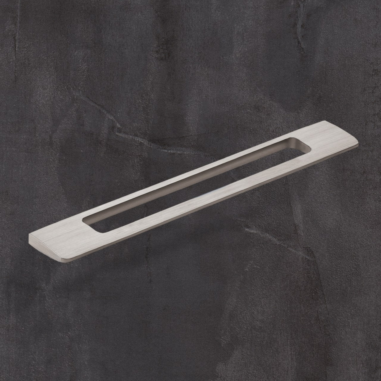Greep Nubia, boorafstand 192, L 245 mm, B 8 mm, H 35 mm, roestvrij staal finish geborsteld