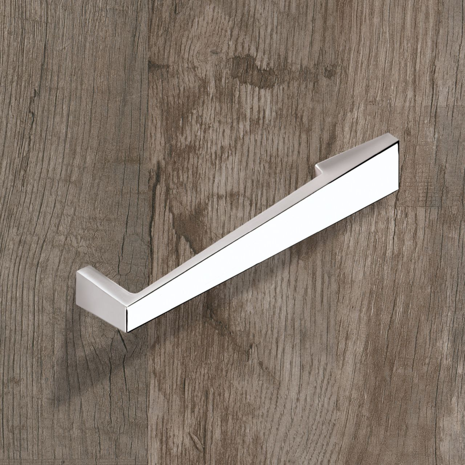 Greep Rialto, boorafstand 160, L 189 mm, B 25 mm, H 35 mm, glans verchroomd