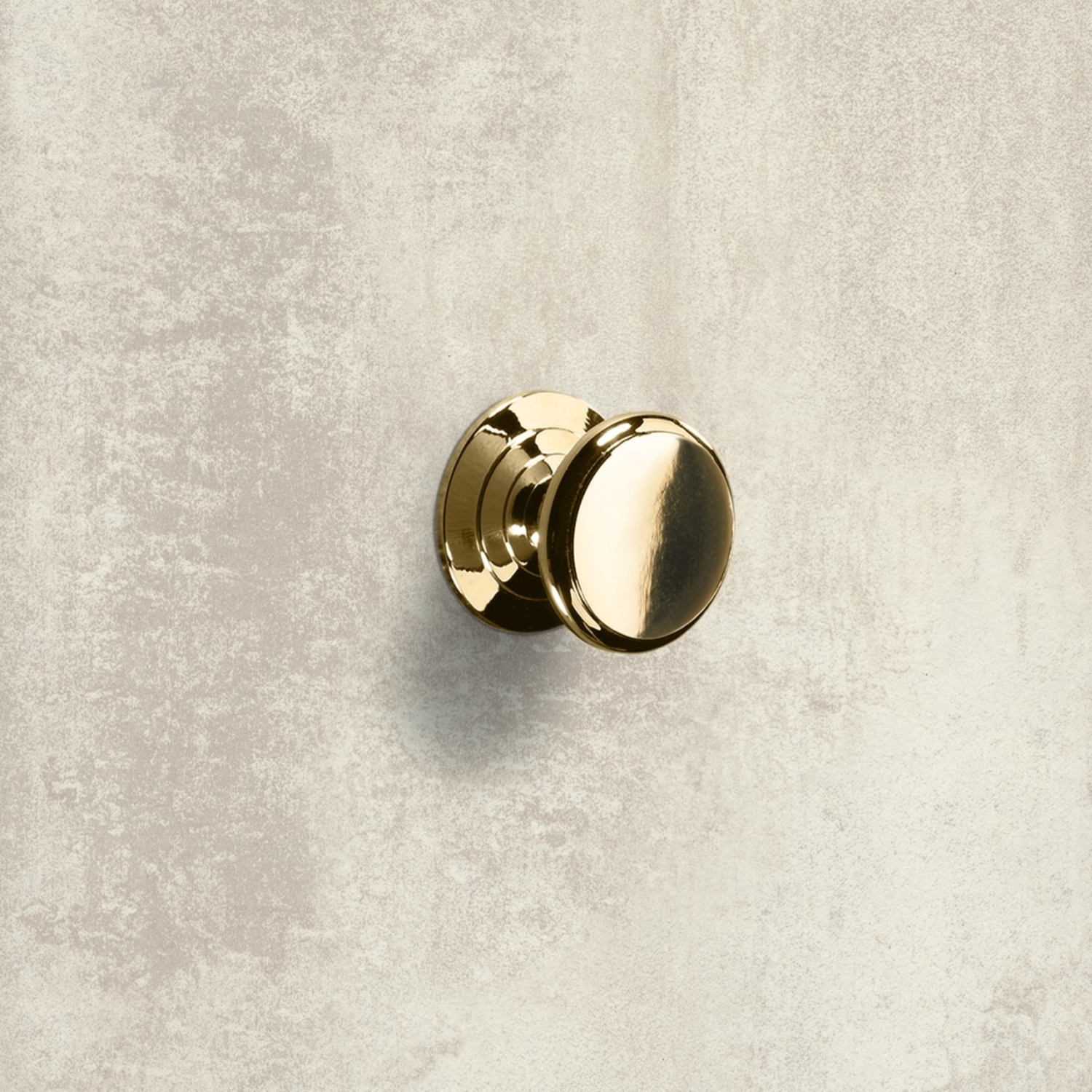 Knop Sala, H 20 mm, ø 25 mm, messingkleurig glans