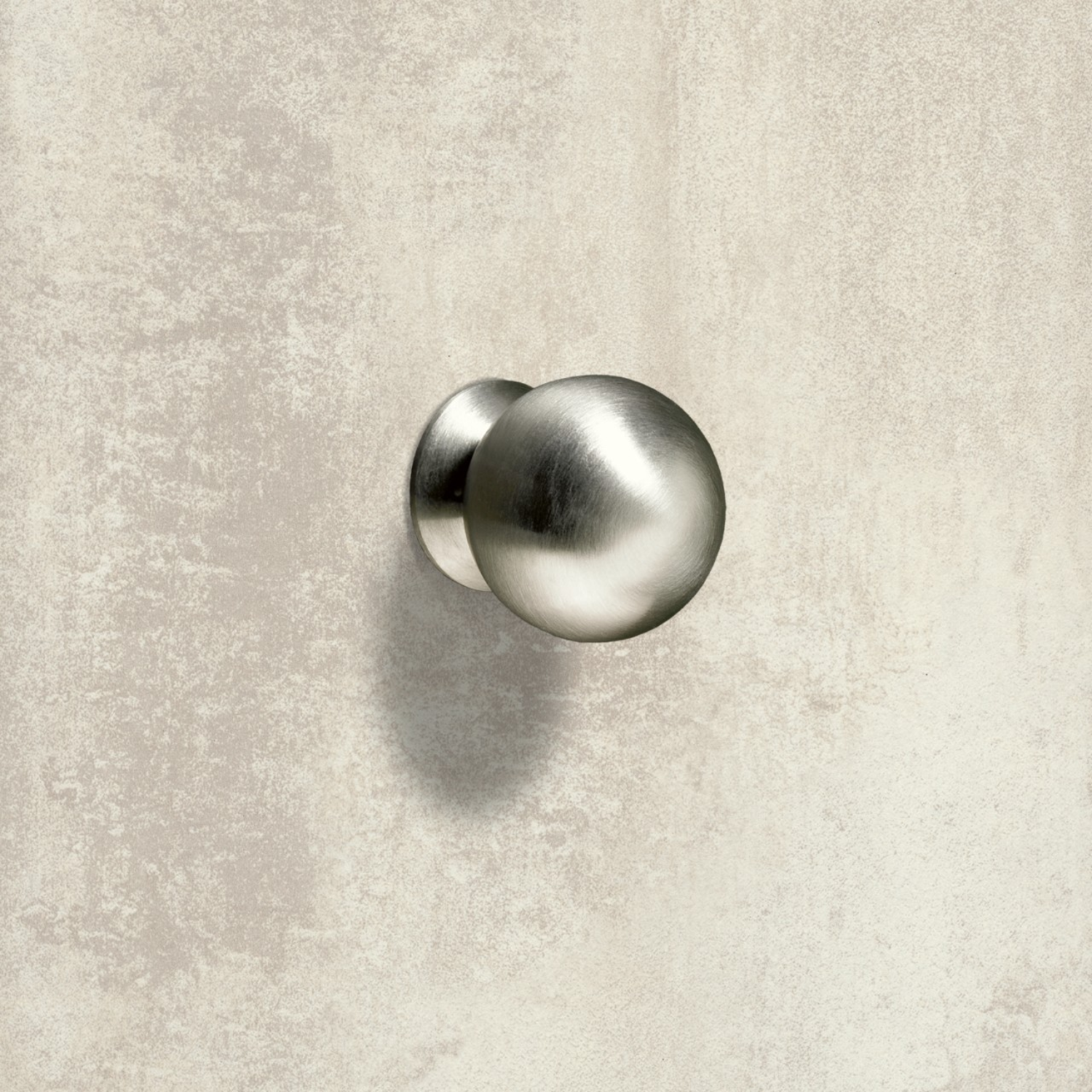 Knop Serbinum, H 28 mm, ø 25 mm, roestvrij staal geborsteld