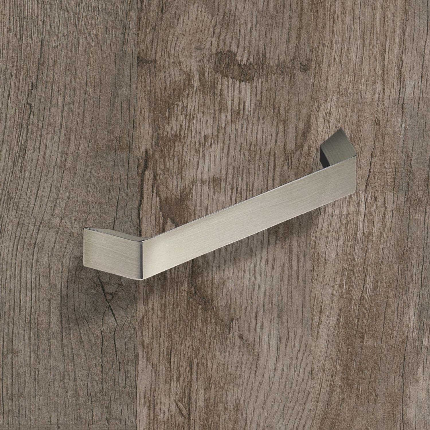 Greep Veronia, boorafstand 128, L 144 mm, B 14 mm, H 30 mm, roestvrij staal finish geborsteld