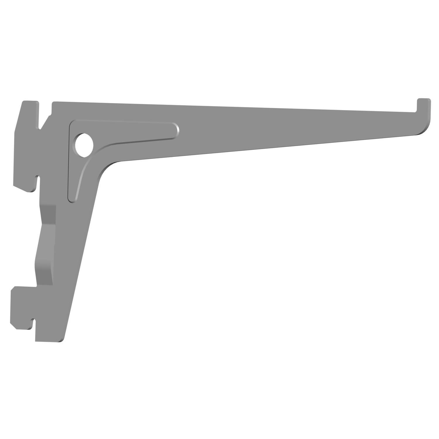 Enkele dragers element grijs 150mm