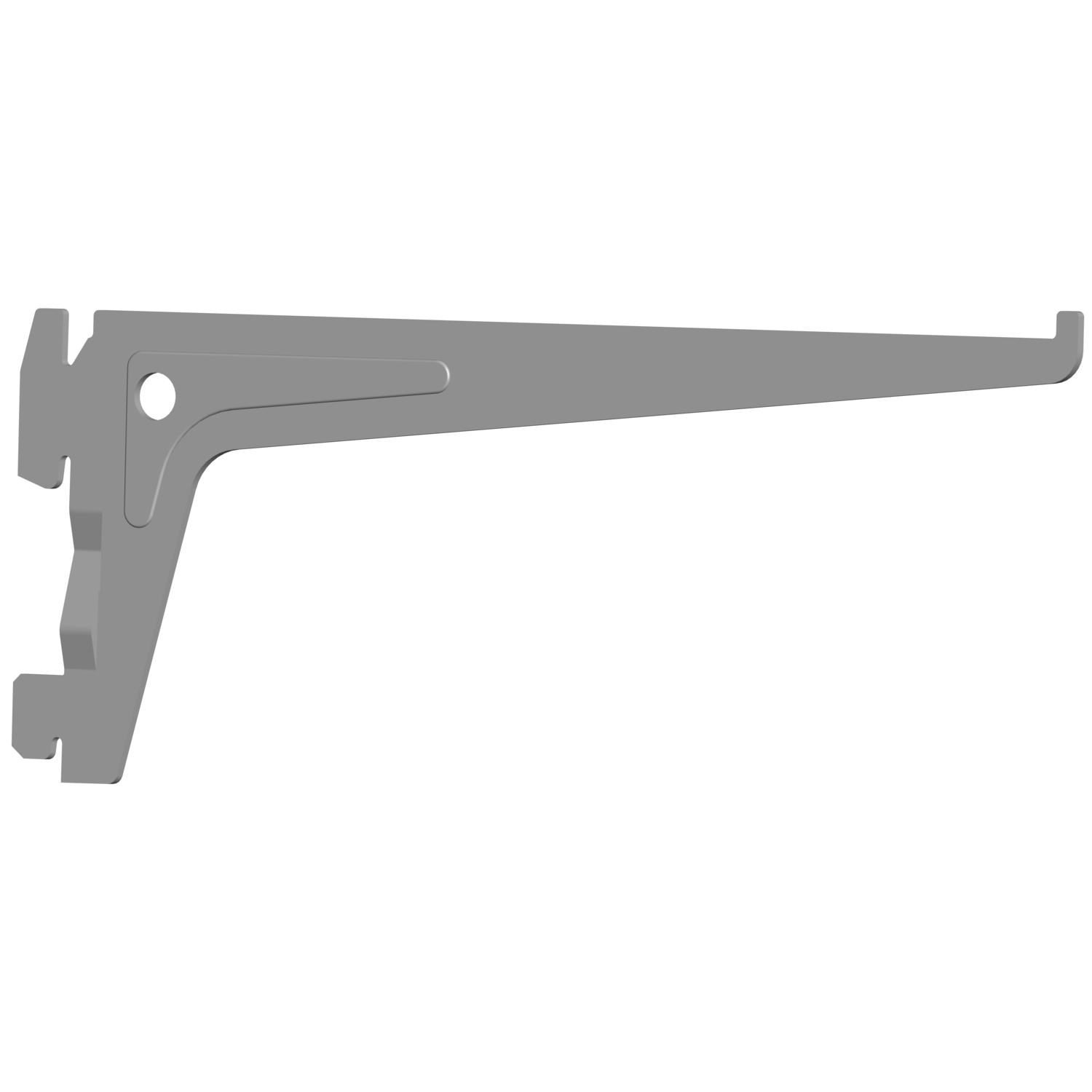 Enkele dragers element grijs 200mm