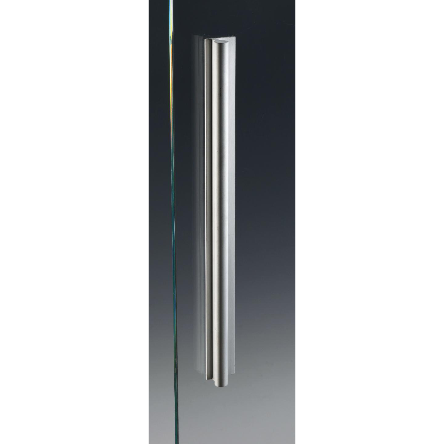 Handgreep met bevestiging VHB, B35 H27.5 L230, glanzend aluminium