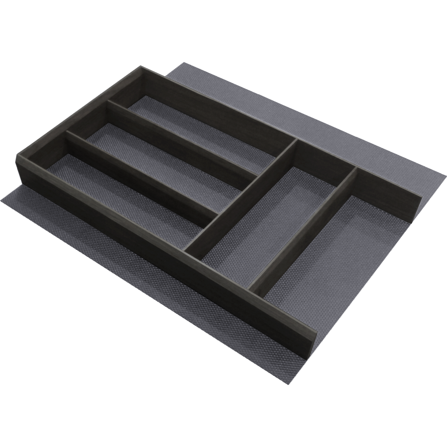 Modulo set bestekindeling zwart + antslip zwart K60 473x524x50mm