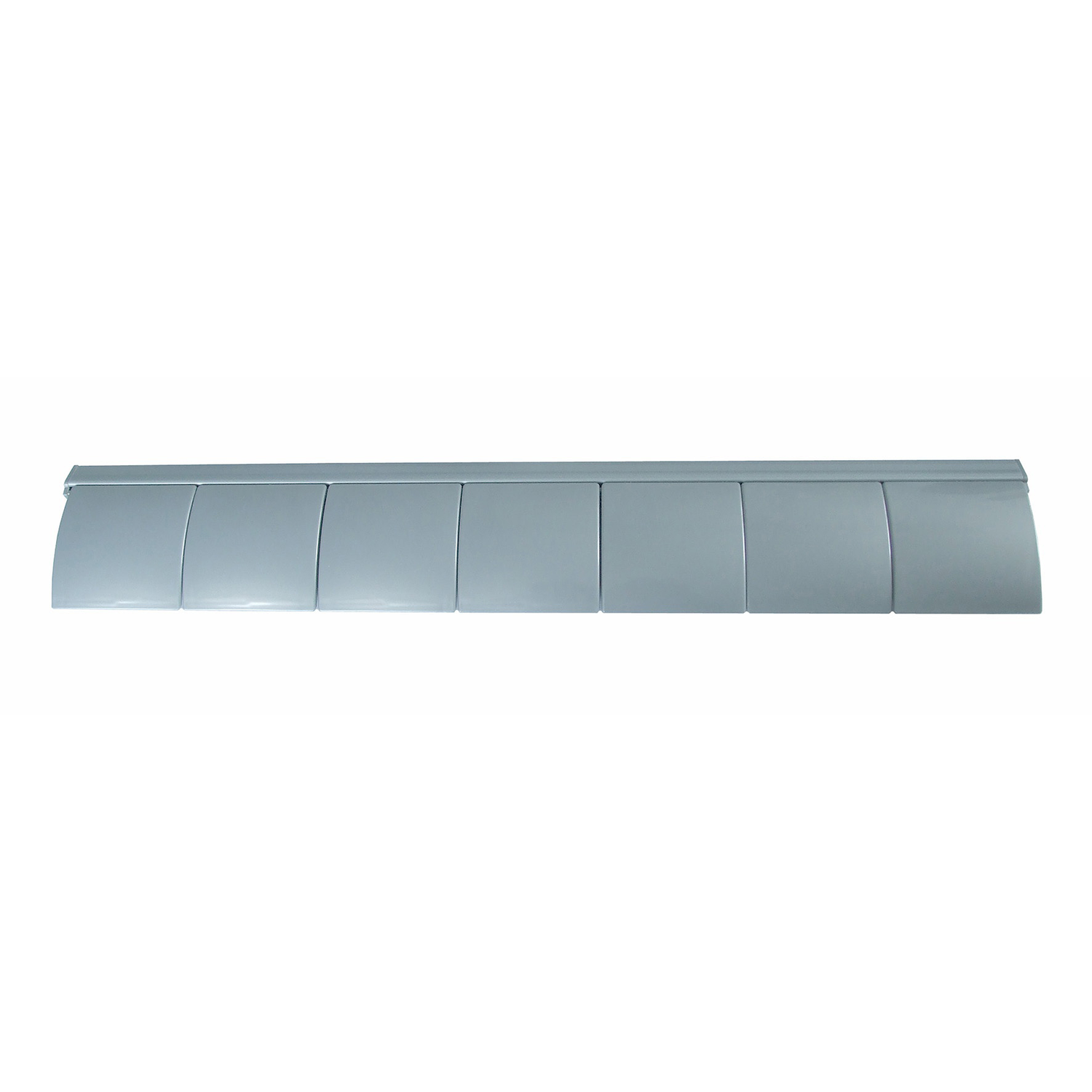Flap kabelgeleiding horizontaal zwart 650mm/7 el.