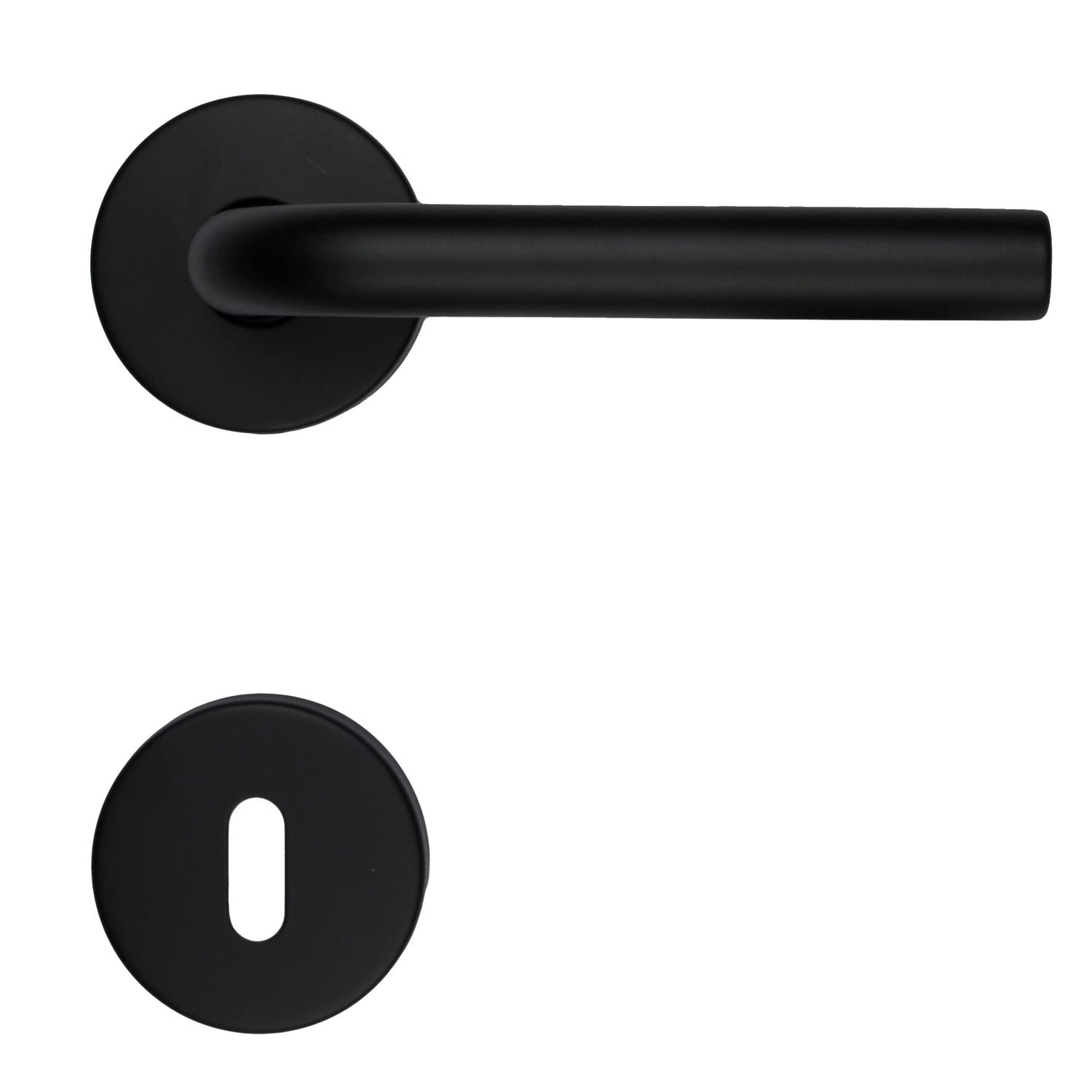Deurkruk Pro l shape 16mm zwart r+e
