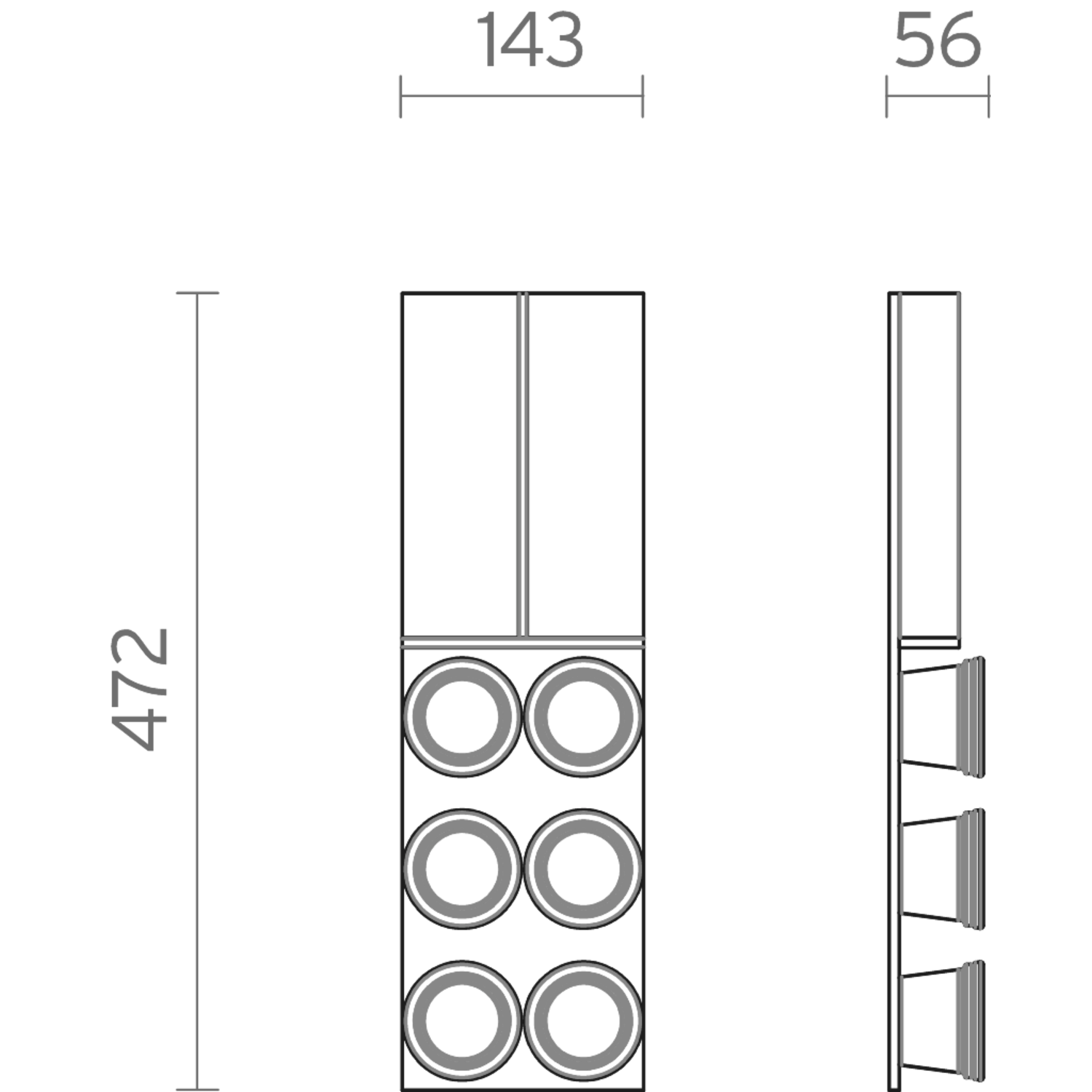 Fit kruidenhouder V1 zwart (A)