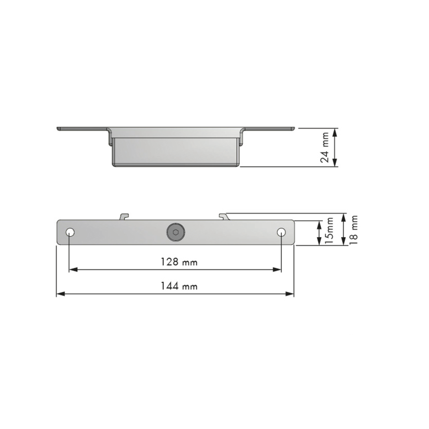 Structura plankdrager zwart 20kg per paar