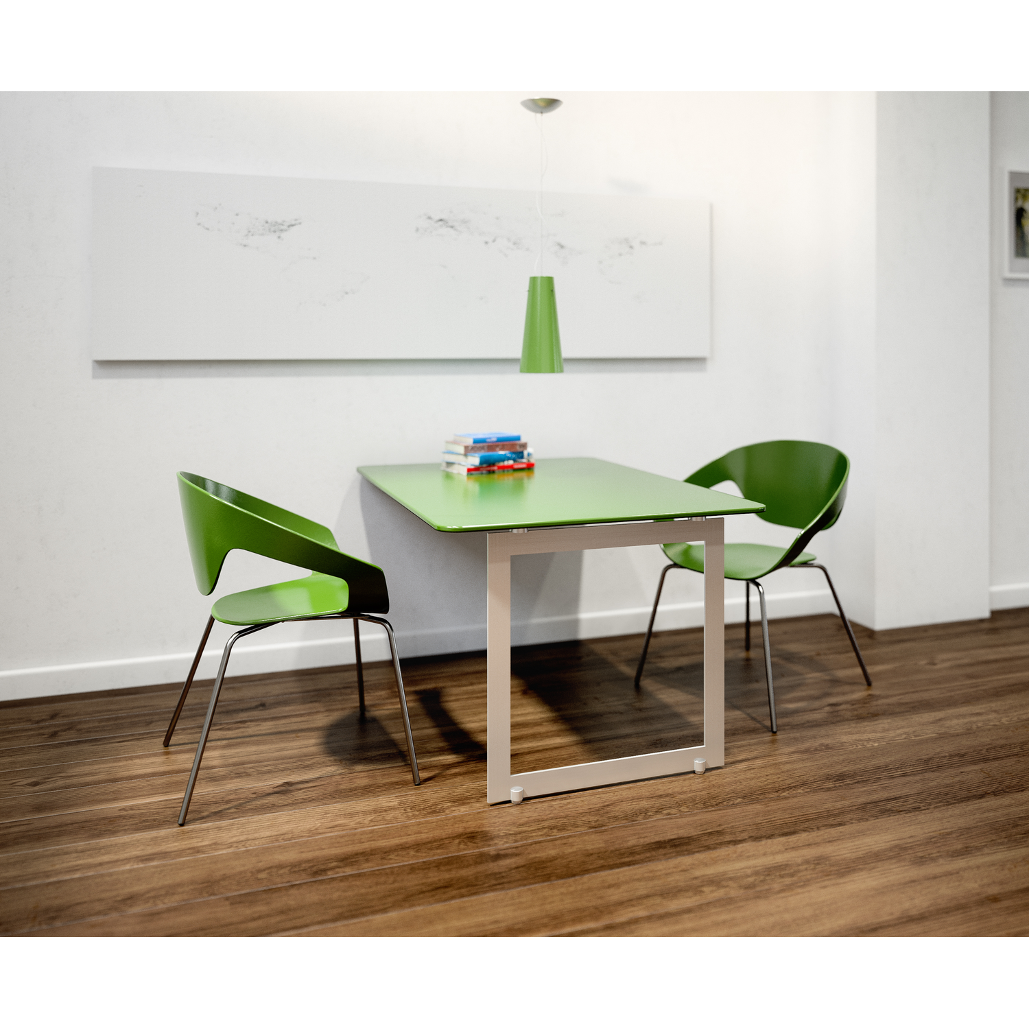 Tafelpoot milano vr aanbouwtafel rvs 690x700mm