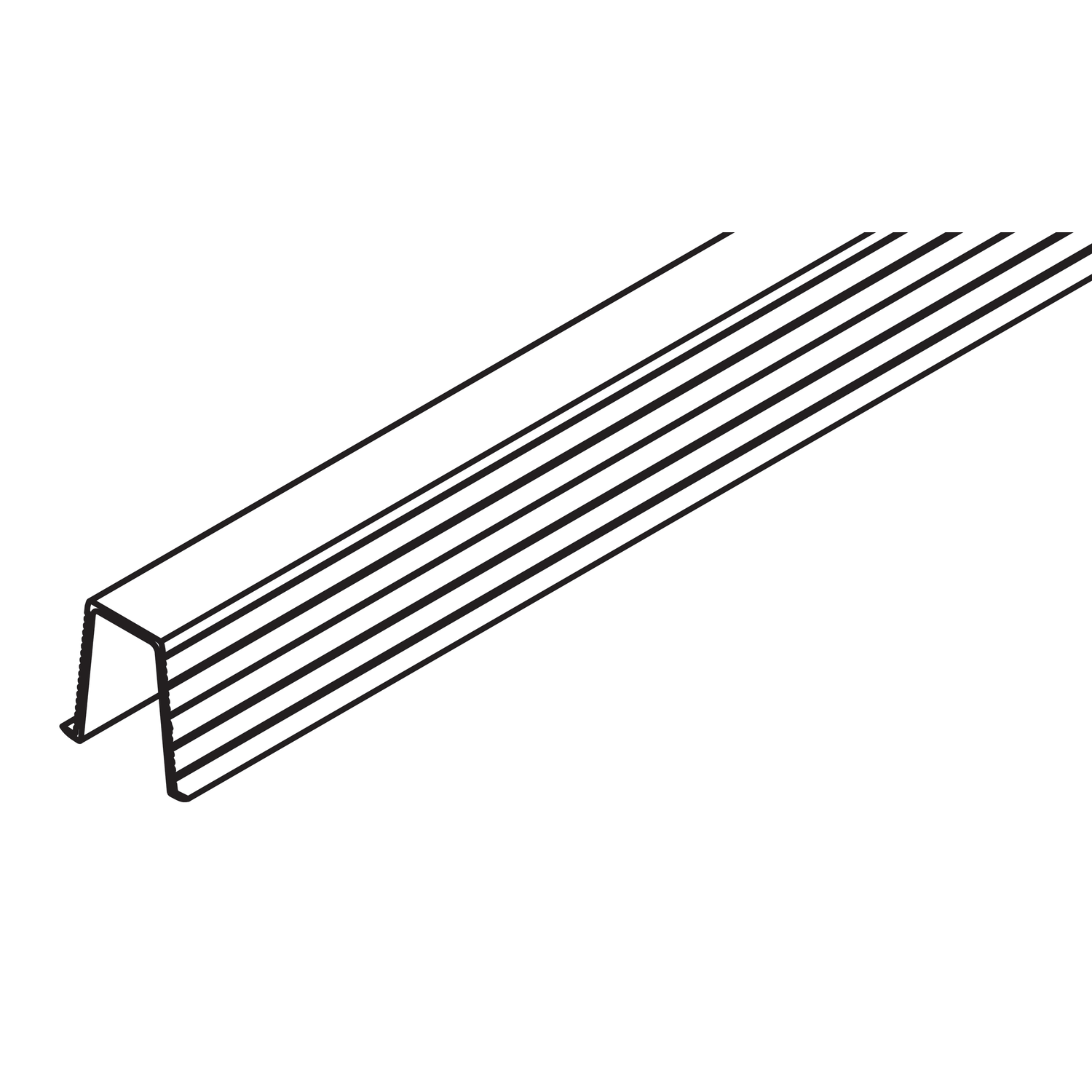 Hawa Junior 40/80/100 geleidingsprofiel 1300mm