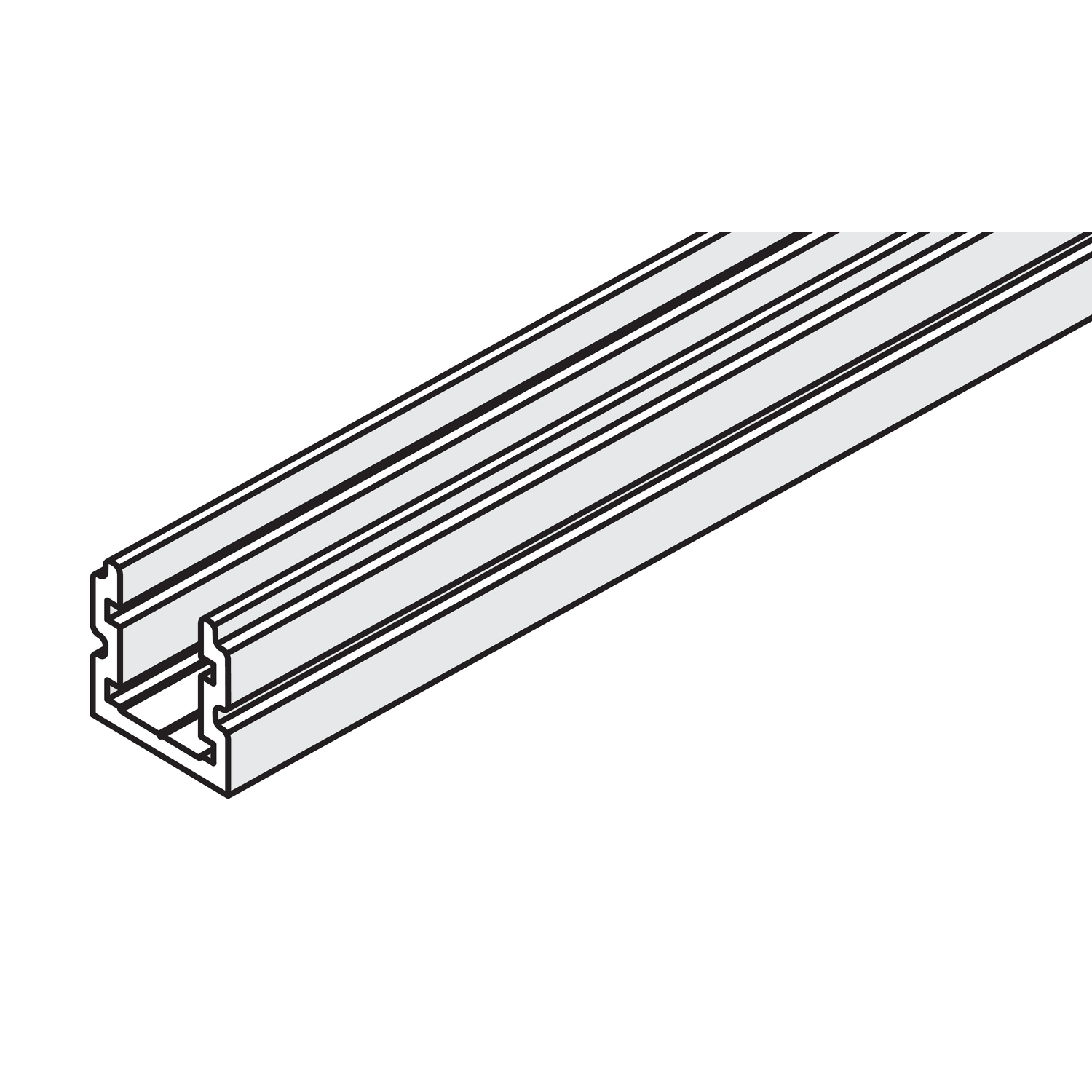 Hawa Variofold 80 H geleidingsrail 600mm
