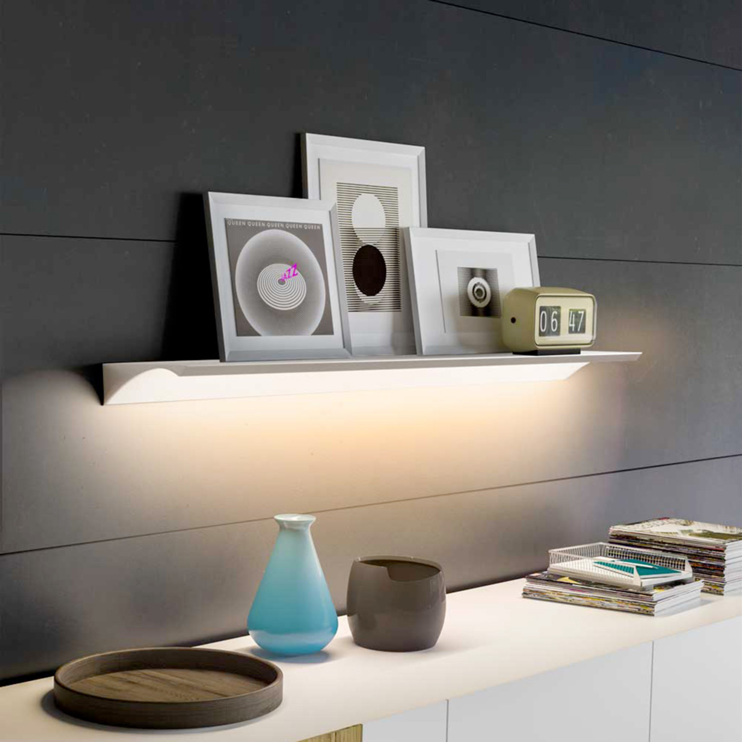 Led Emotion wandboard vela 1200mm 12V-18,21Wincl. incl. konvertor en afstandsbediening