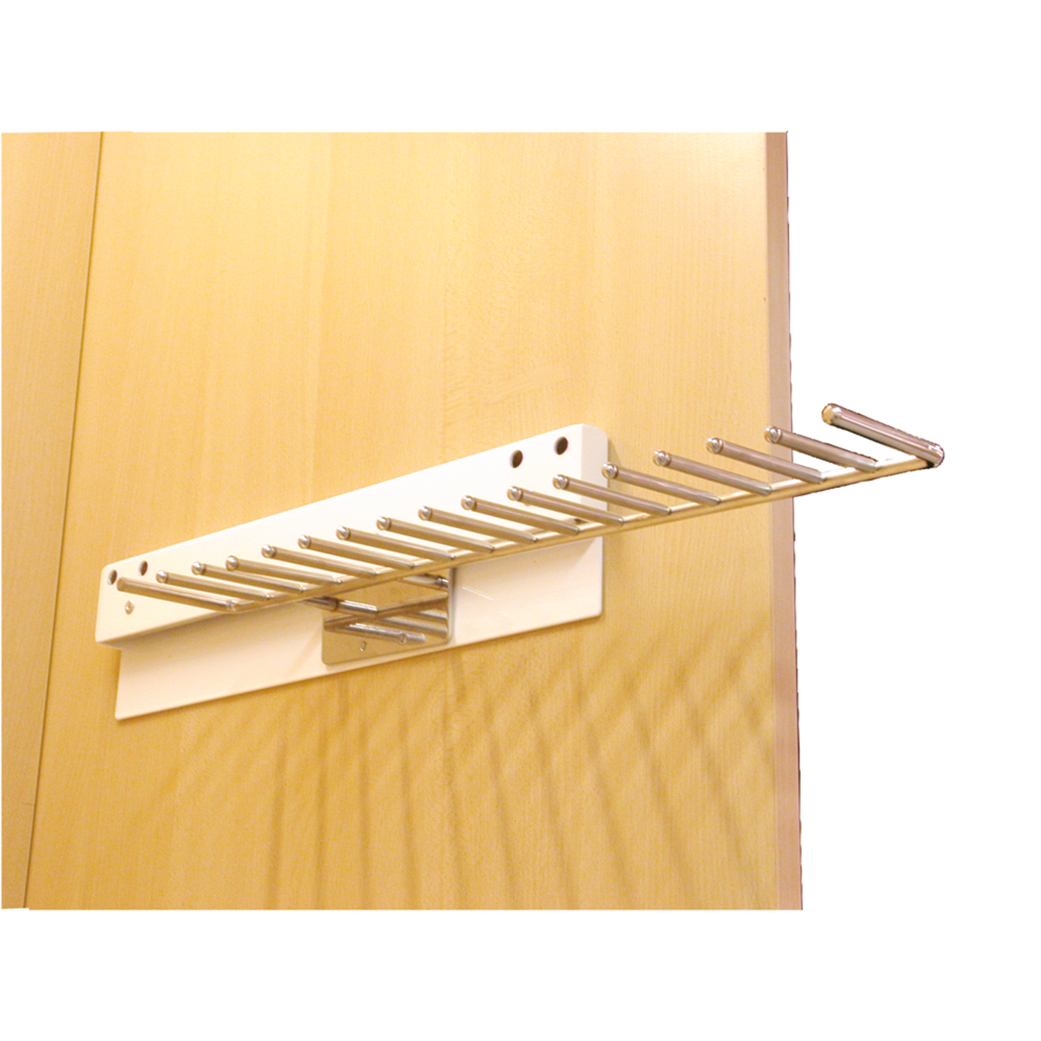 Uittrekb.kravattenhouder(15 haken)wit/ch