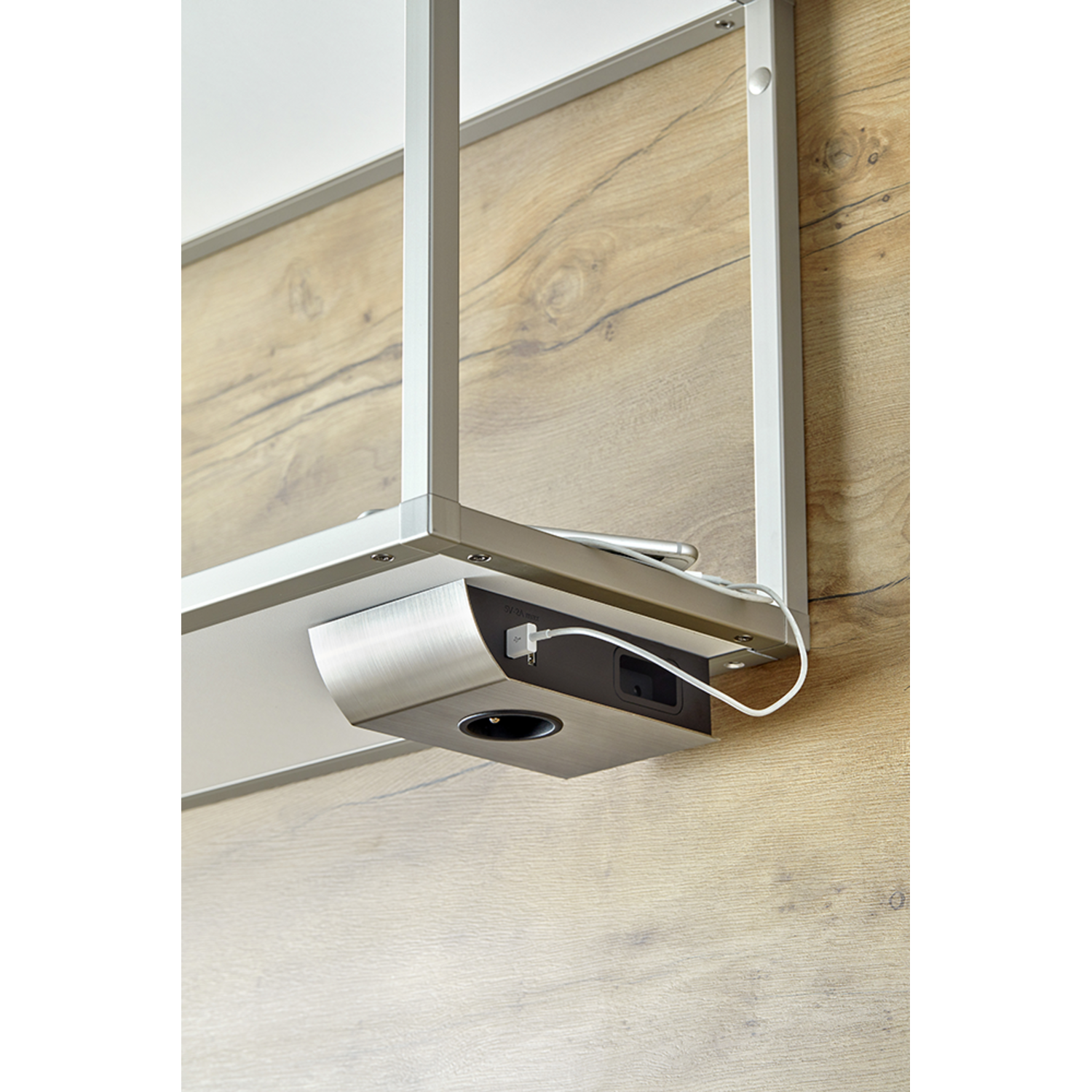 Born rvs b-f stekkerblok 1x16a-2x6a-2x usb a