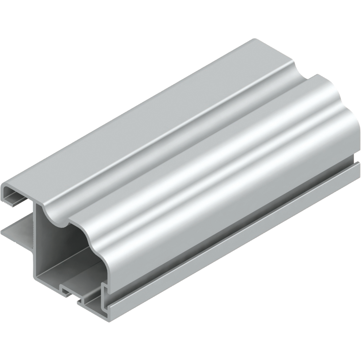 Vertikaal profiel TR10ML Terra 2.6m alu zilver