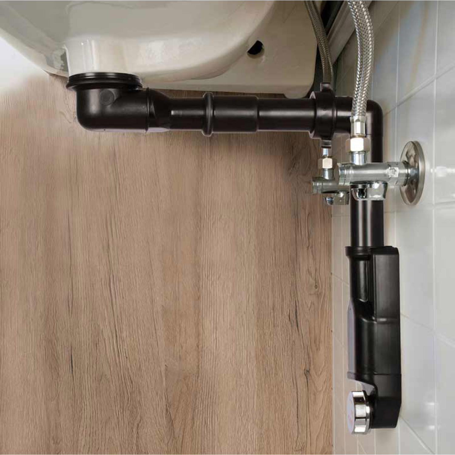 Syfon spazio nt lavabo zwart