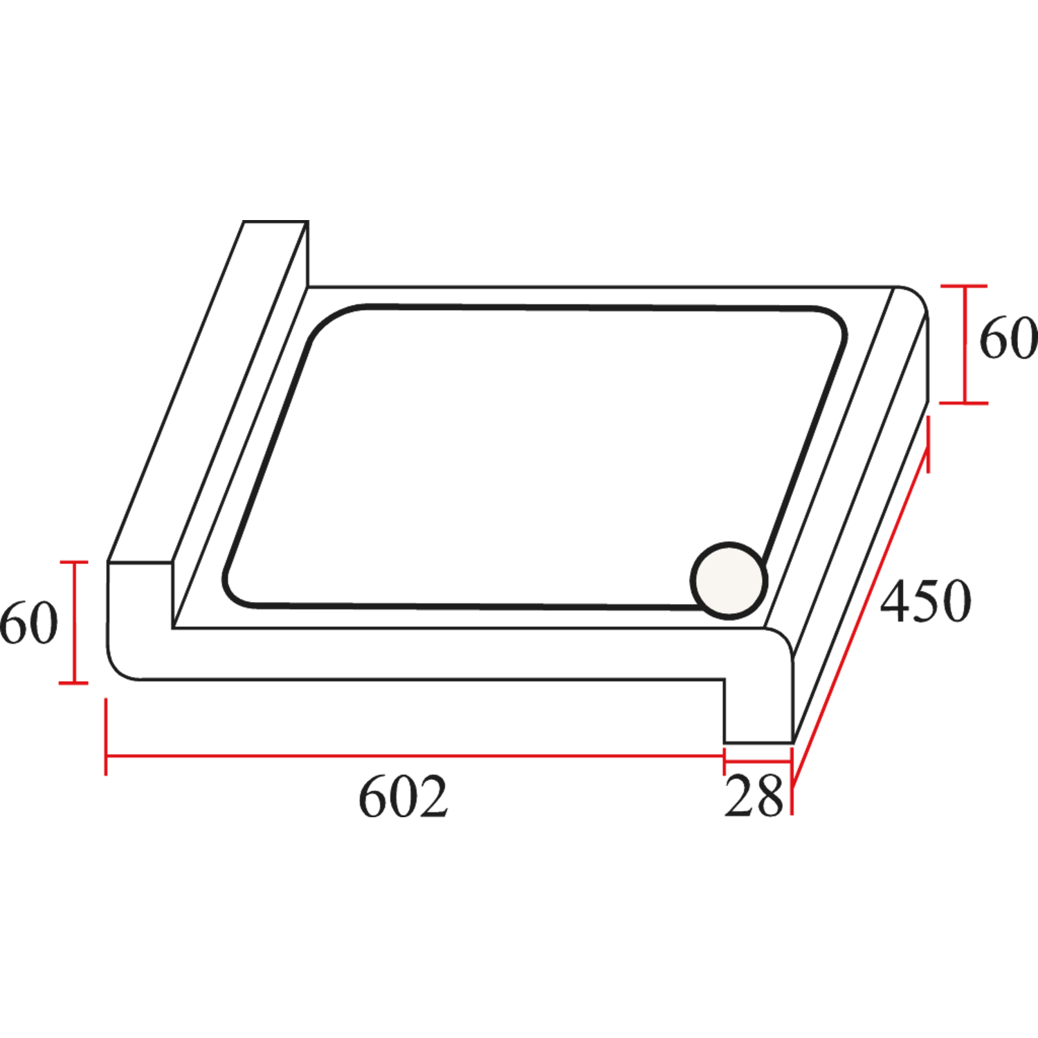 Snijplank deluxe beuk 630 x 450 mm