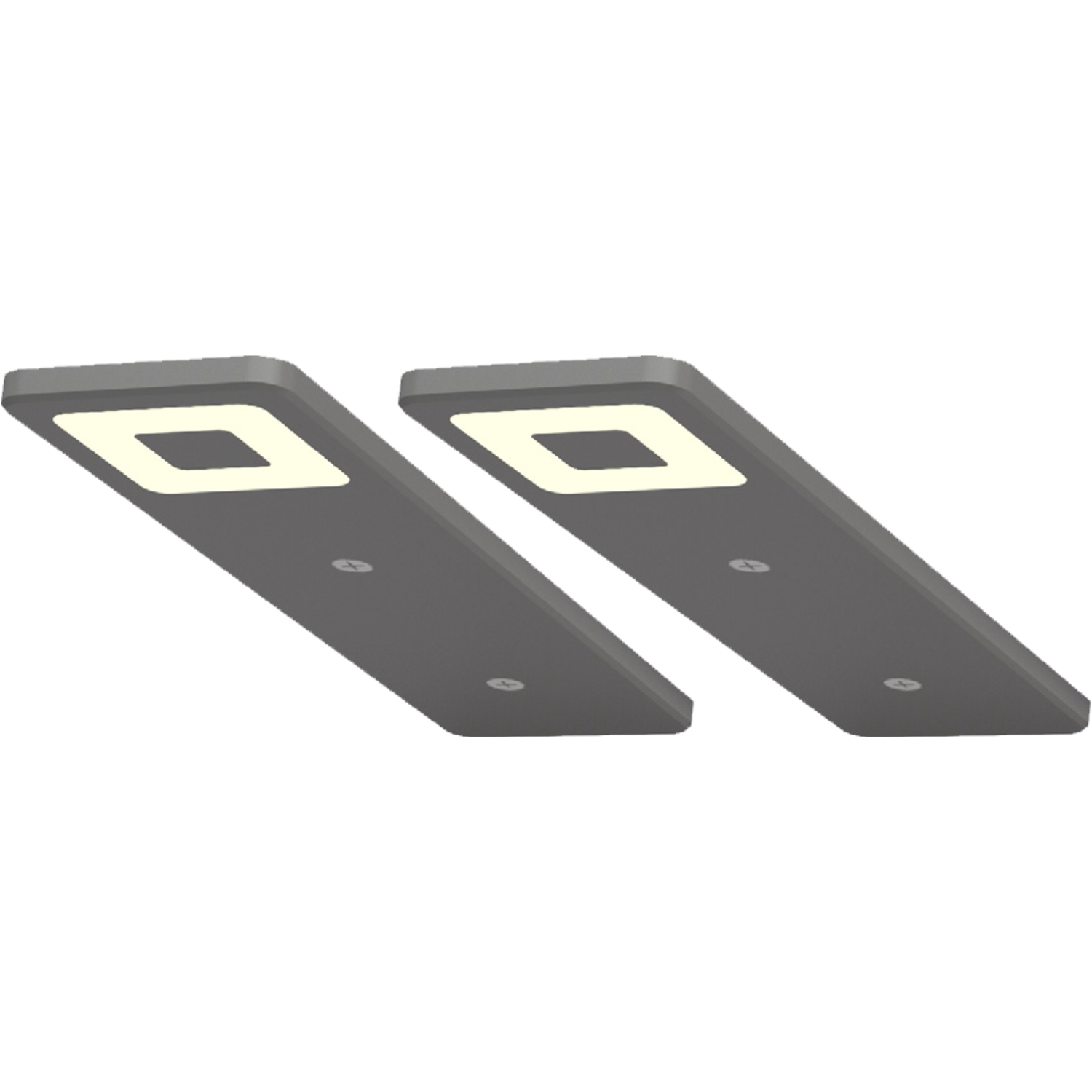 Set 2 led roeled 3W 3000K 12V RVS look-centrale schakelaar - konvertor