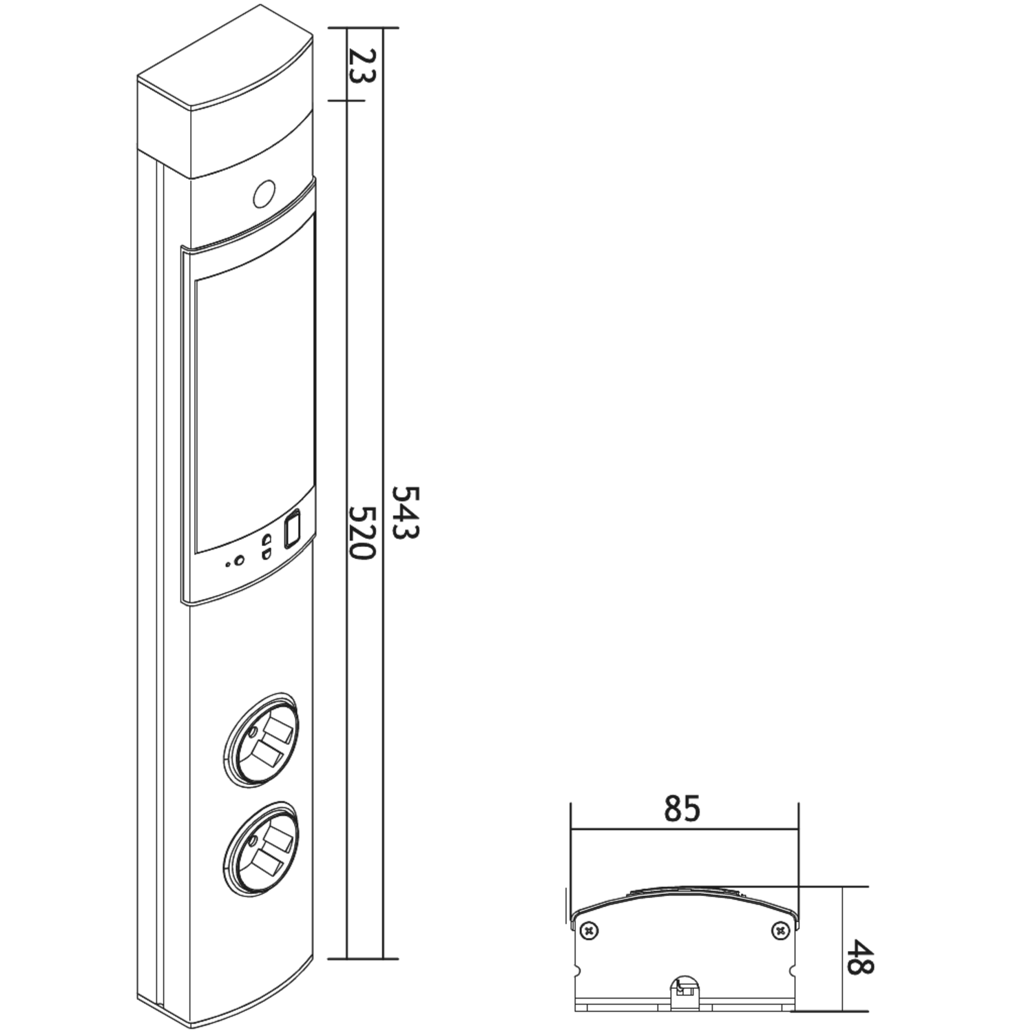 Toki bluetooth+2 stopcontacten f-b+usb charger