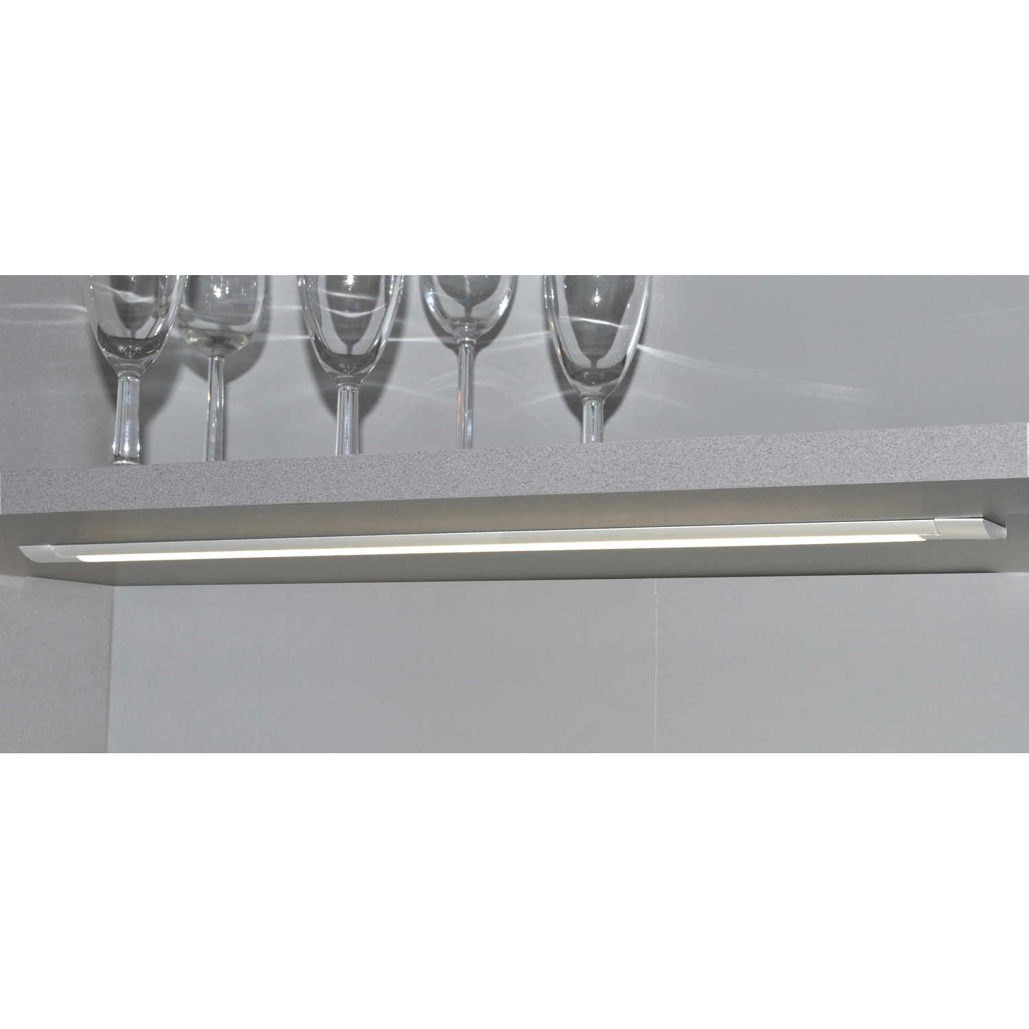 Ledprofiel 5mm l.1200mm 12 w aluschakelaar ingebou schakelaar ingebouwd rechts