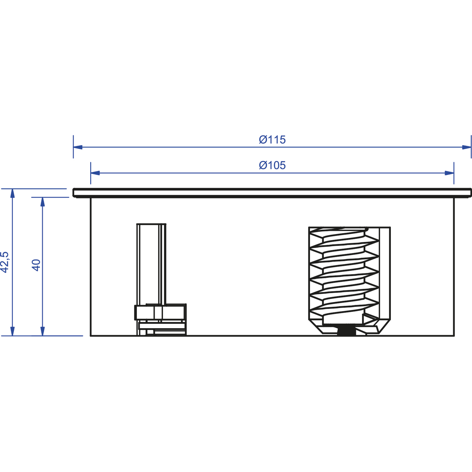 Twist2 rond rvs d-nl-l 2 stopcontacten
