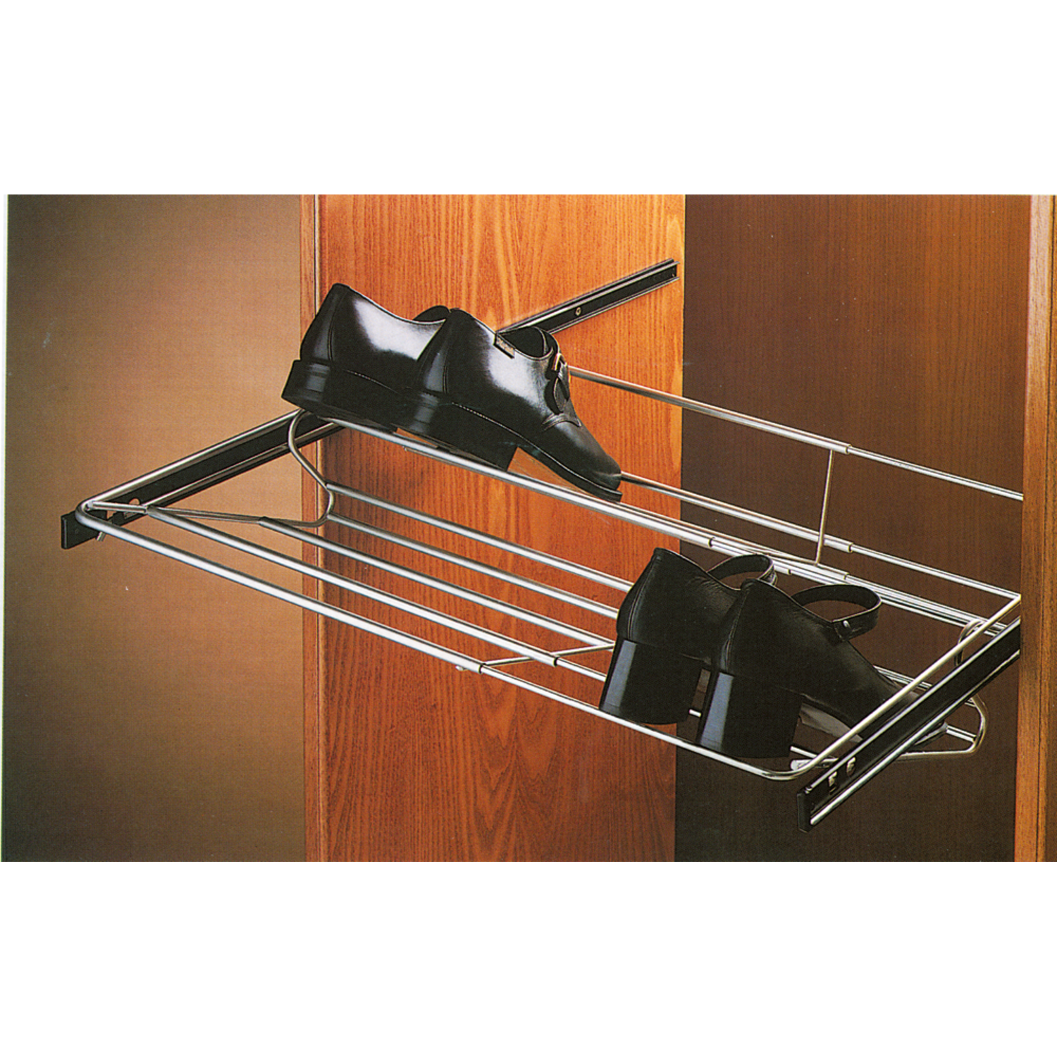 Schoenrek 60/100cm chroom d.48cm uittrek