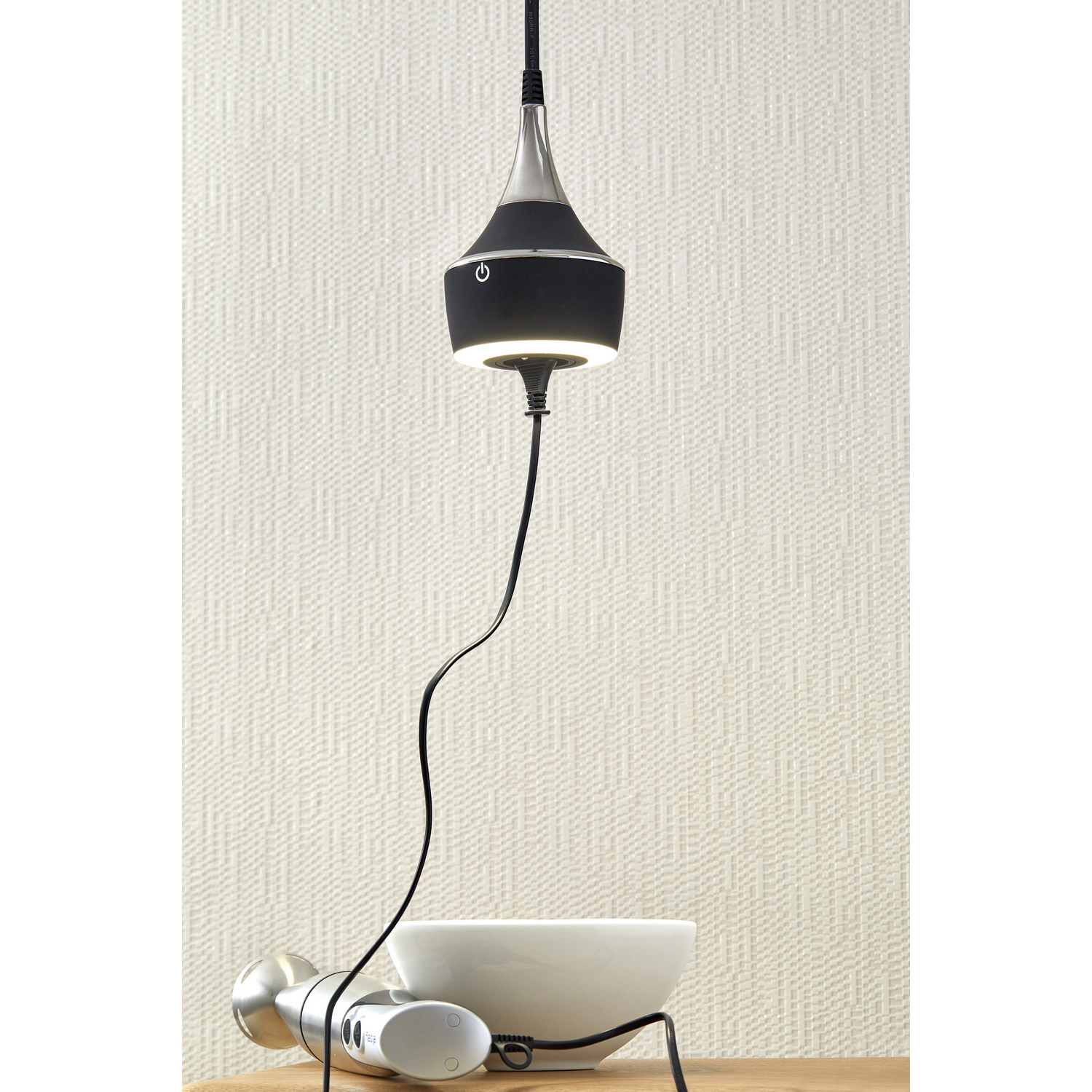 Mercury ledpendel 8W led gunmetal + stopcontact