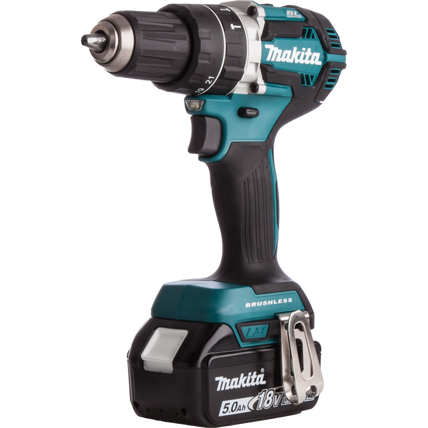 Makita klopboor- en schroefmachine 18v 5.0ah 2 batterijen + oplader