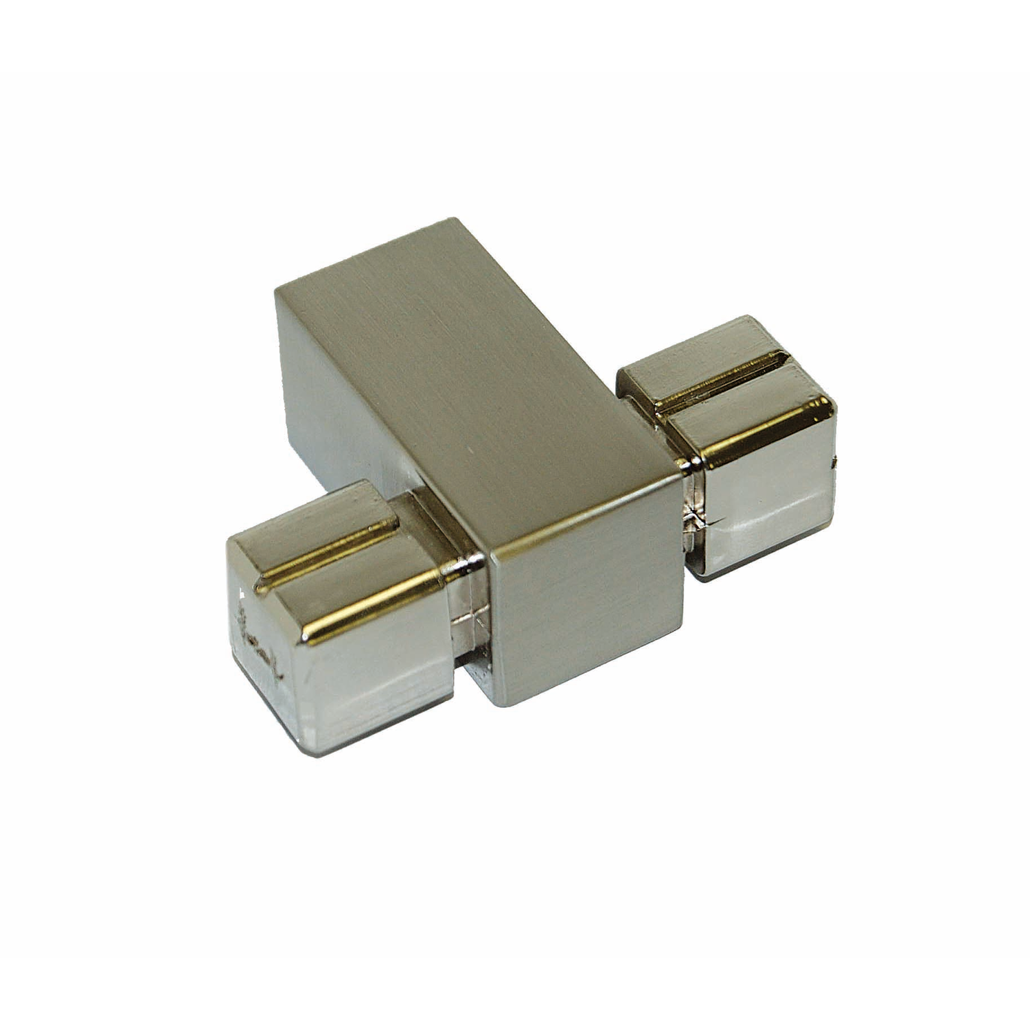 Middenstuk voor buis tube 18x18mm RVS-lo