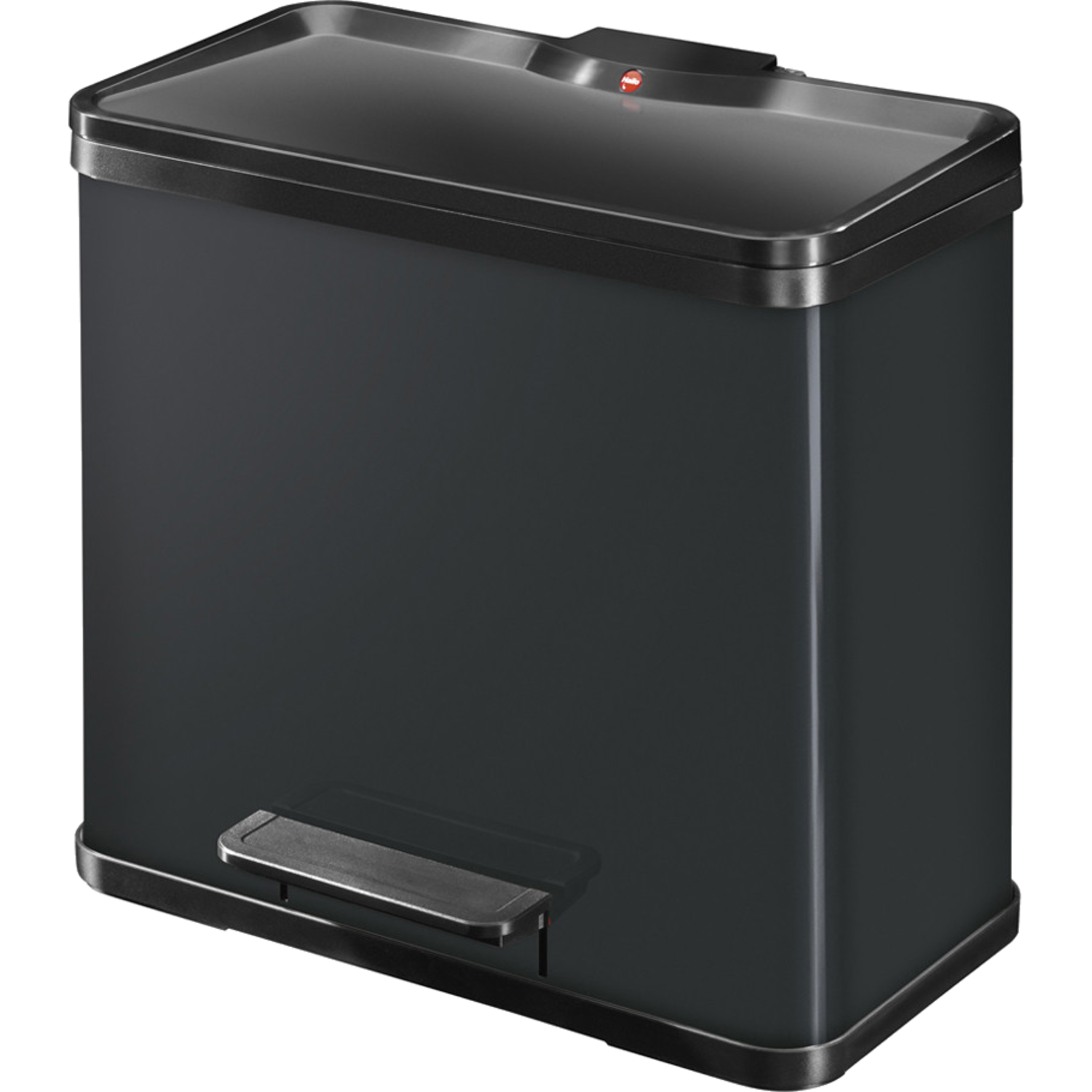 Hailo oko trio plus L 3x9l zwart h430xb470xd340mm